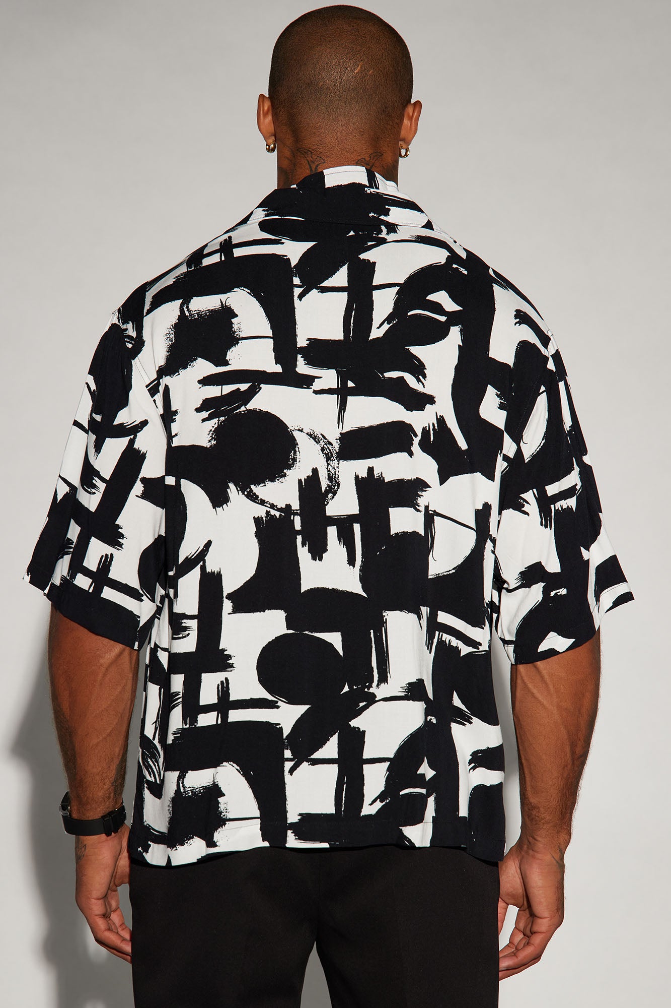 Perfect Strokes Button Up Shirt - Black/combo