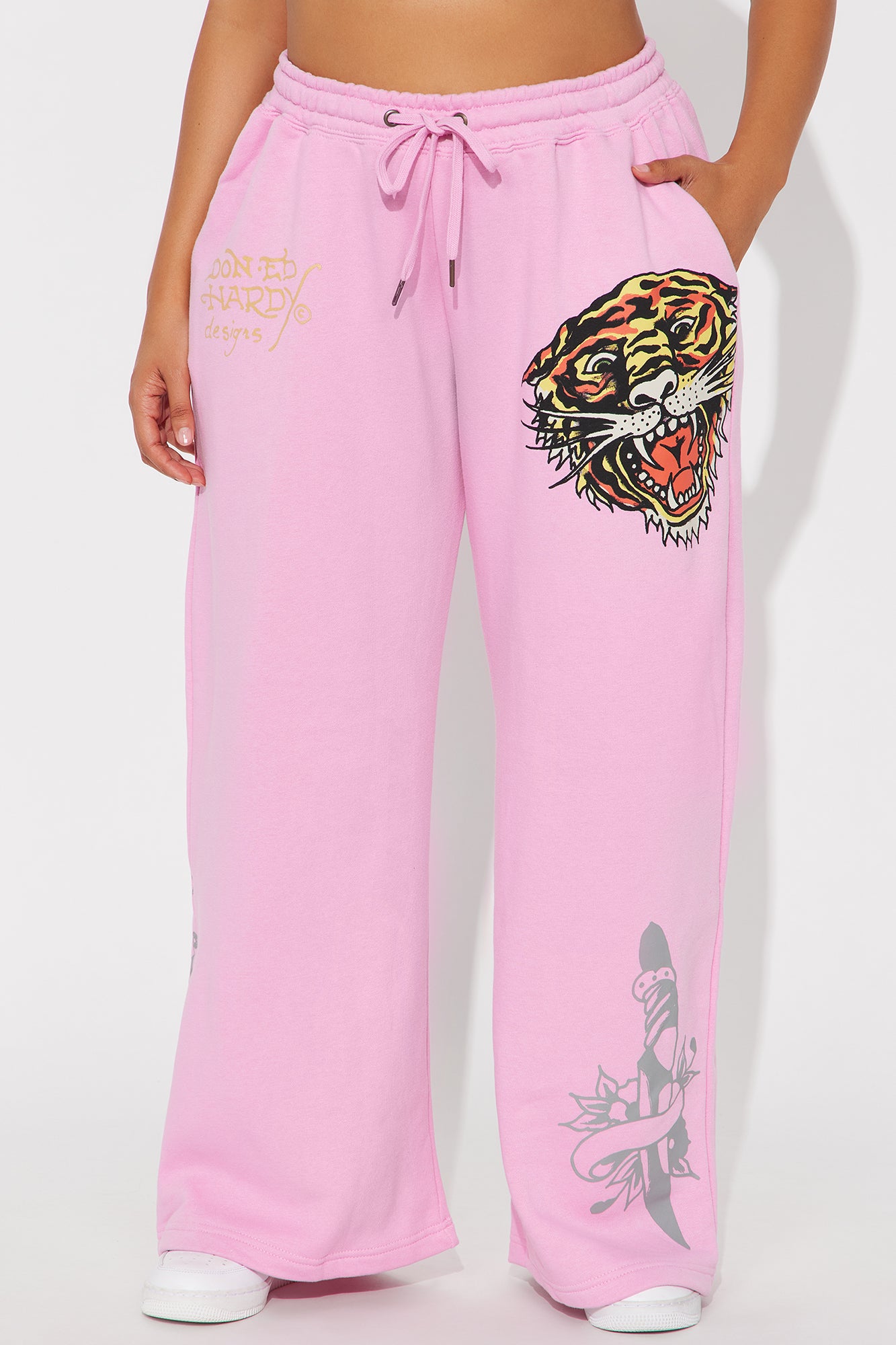 Ed Hardy Tiger Roar Pant - Pink