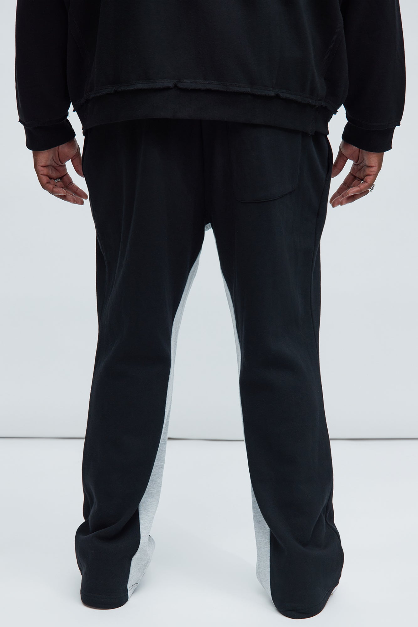 Tayson Number 3 Skinny Flare Sweatpants - Black/combo