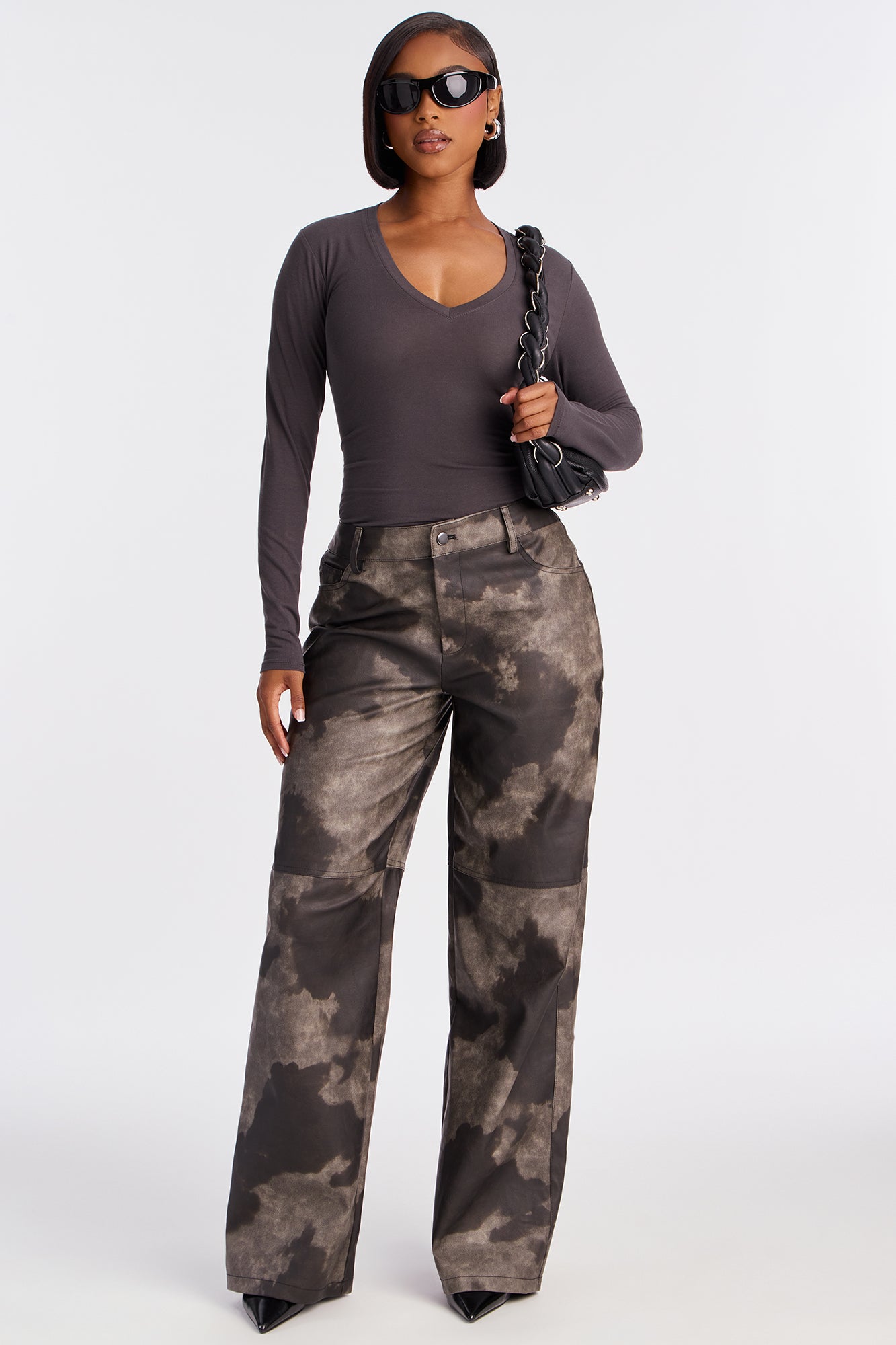 Nara Long Sleeve Top - Dark Grey