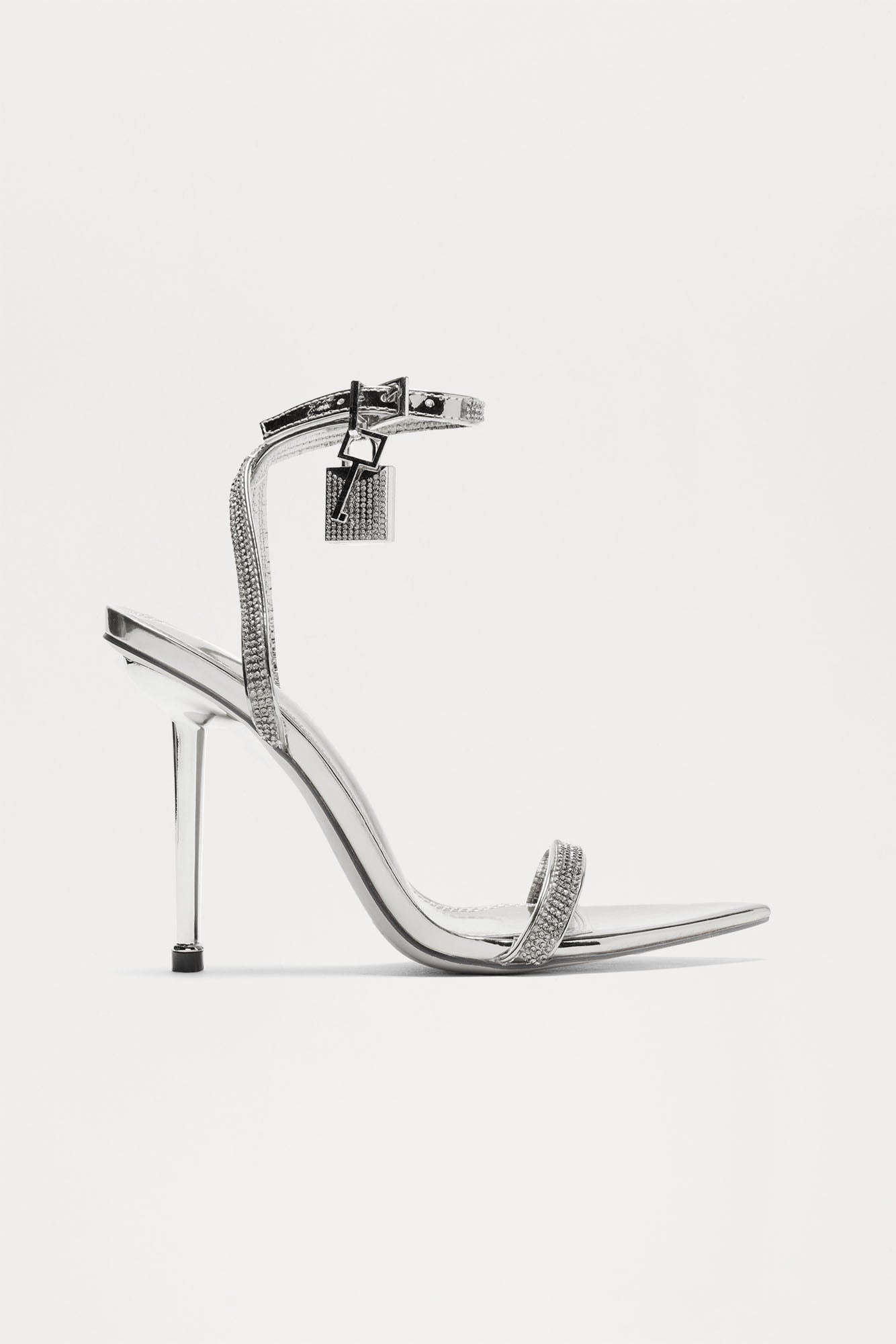 Electra Metallic Heels - Silver