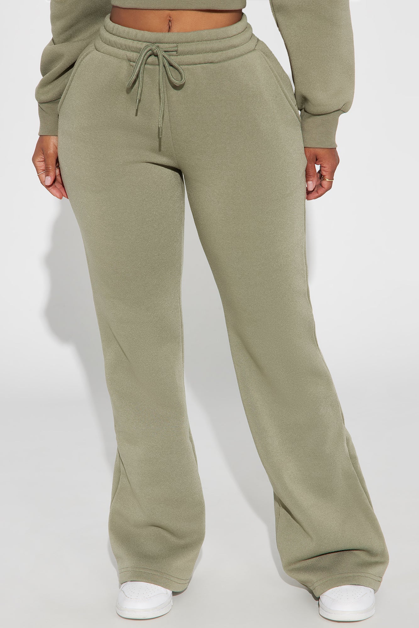 Candice Lounge Flare Pant - Olive