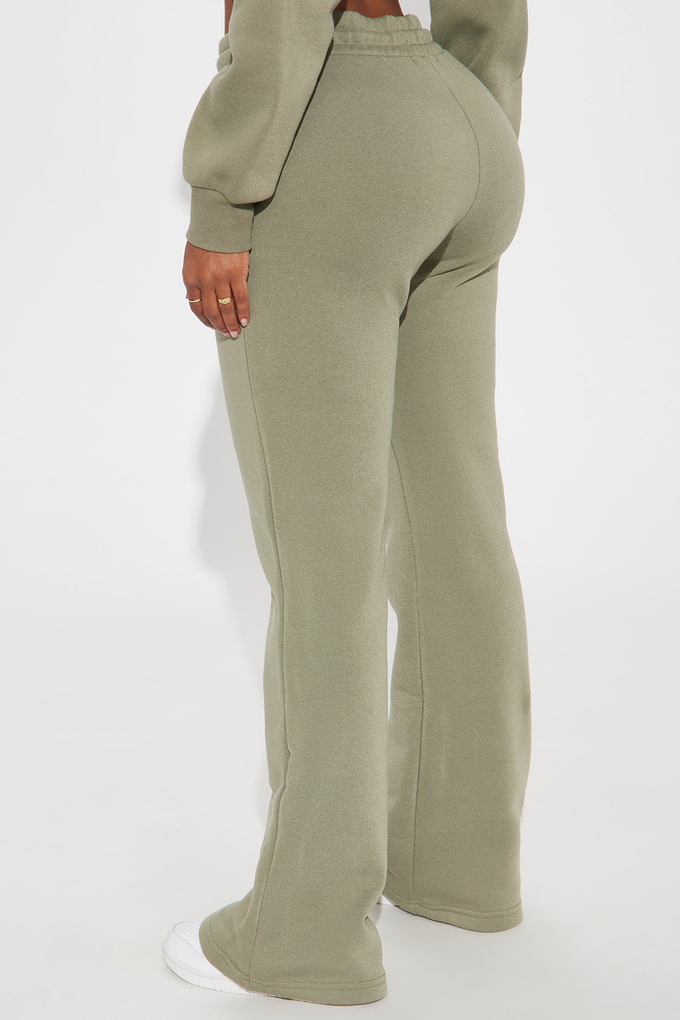 Candice Lounge Flare Pant - Olive