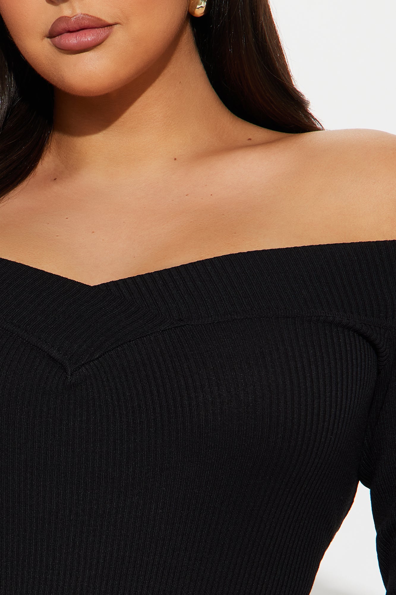 Sam Sweater Bodysuit - Black