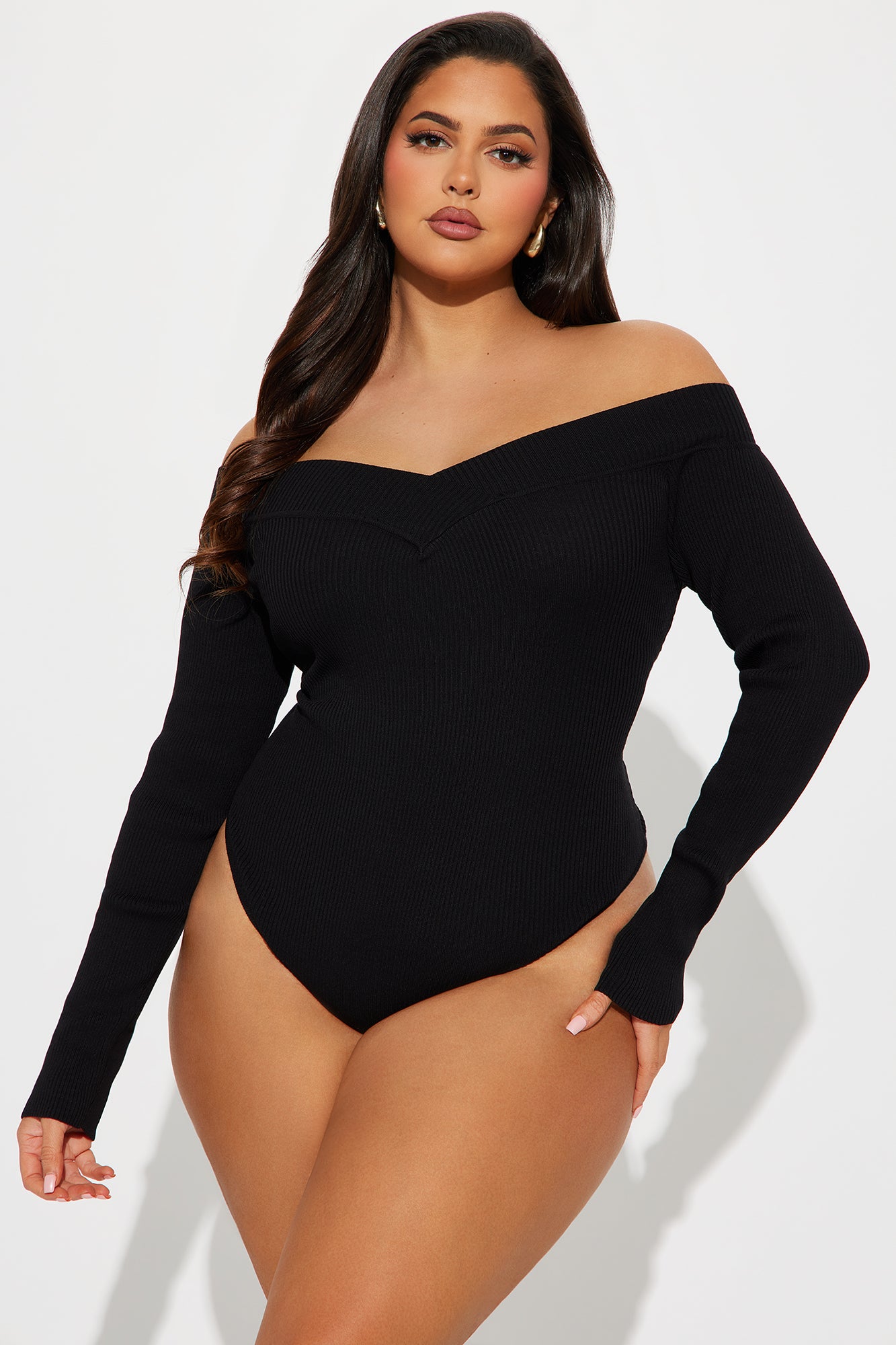 Sam Sweater Bodysuit - Black