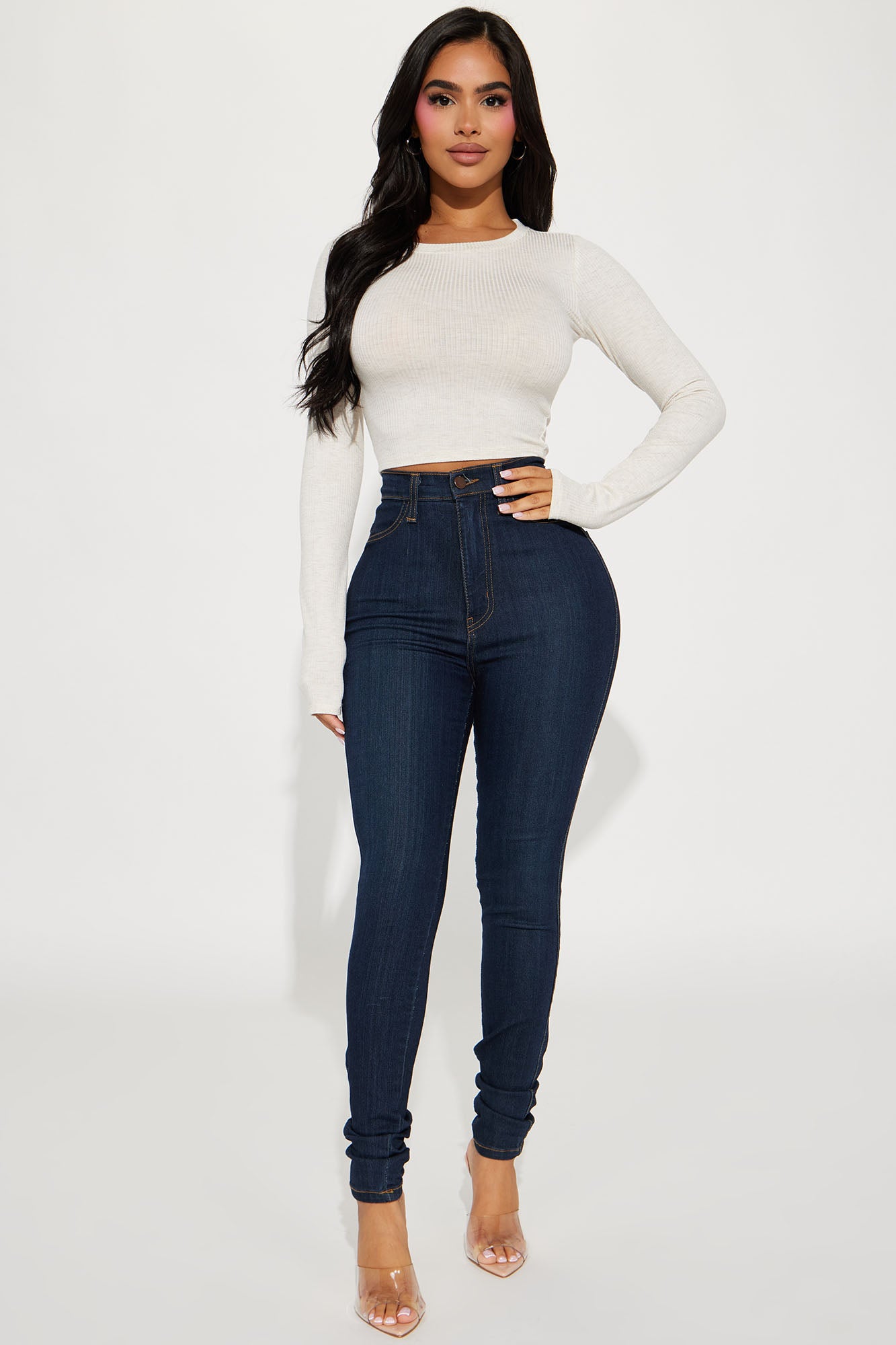 My Everyday Ribbed Tee - Oatmeal