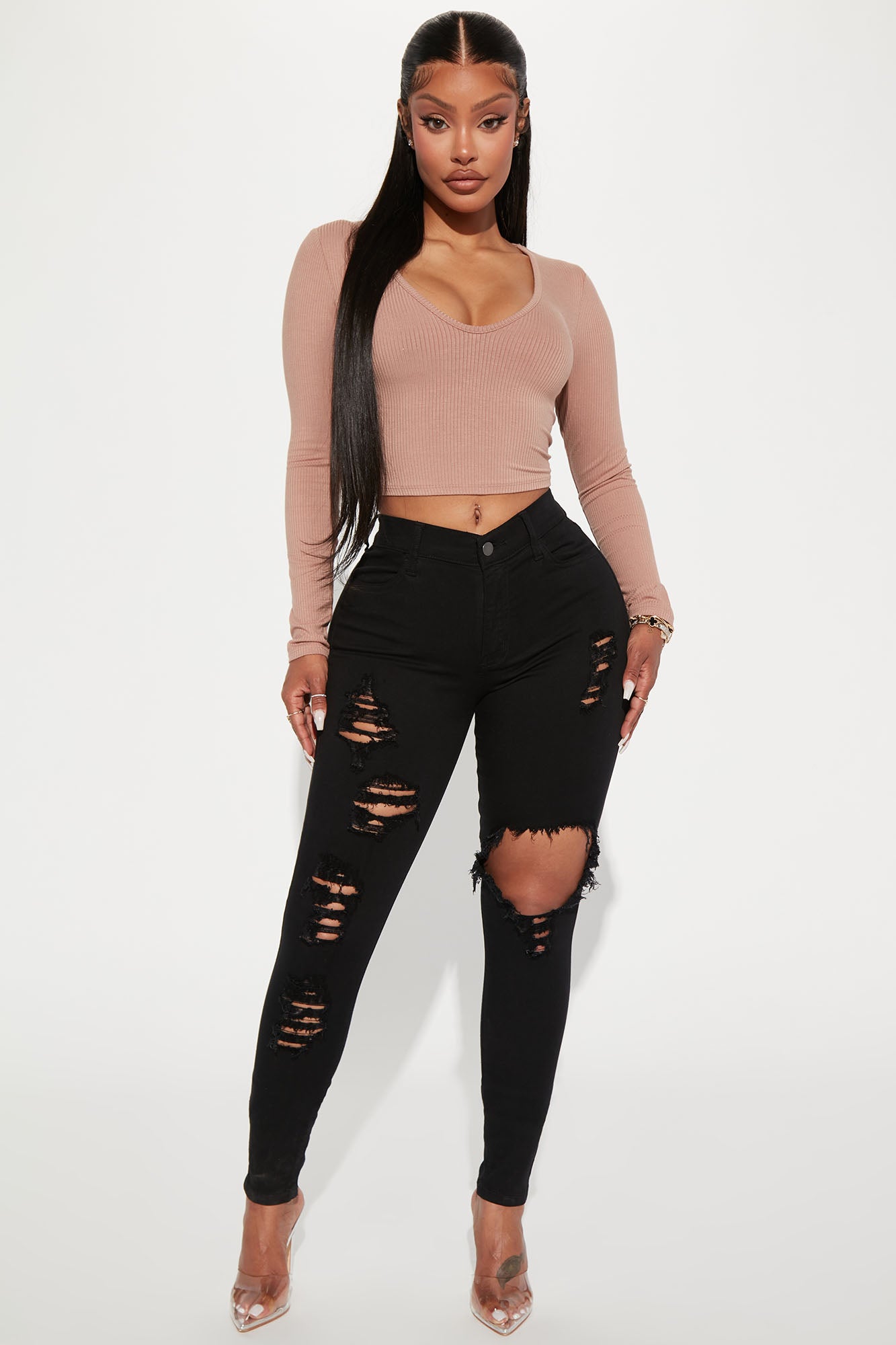 Glistening Jeans - Black