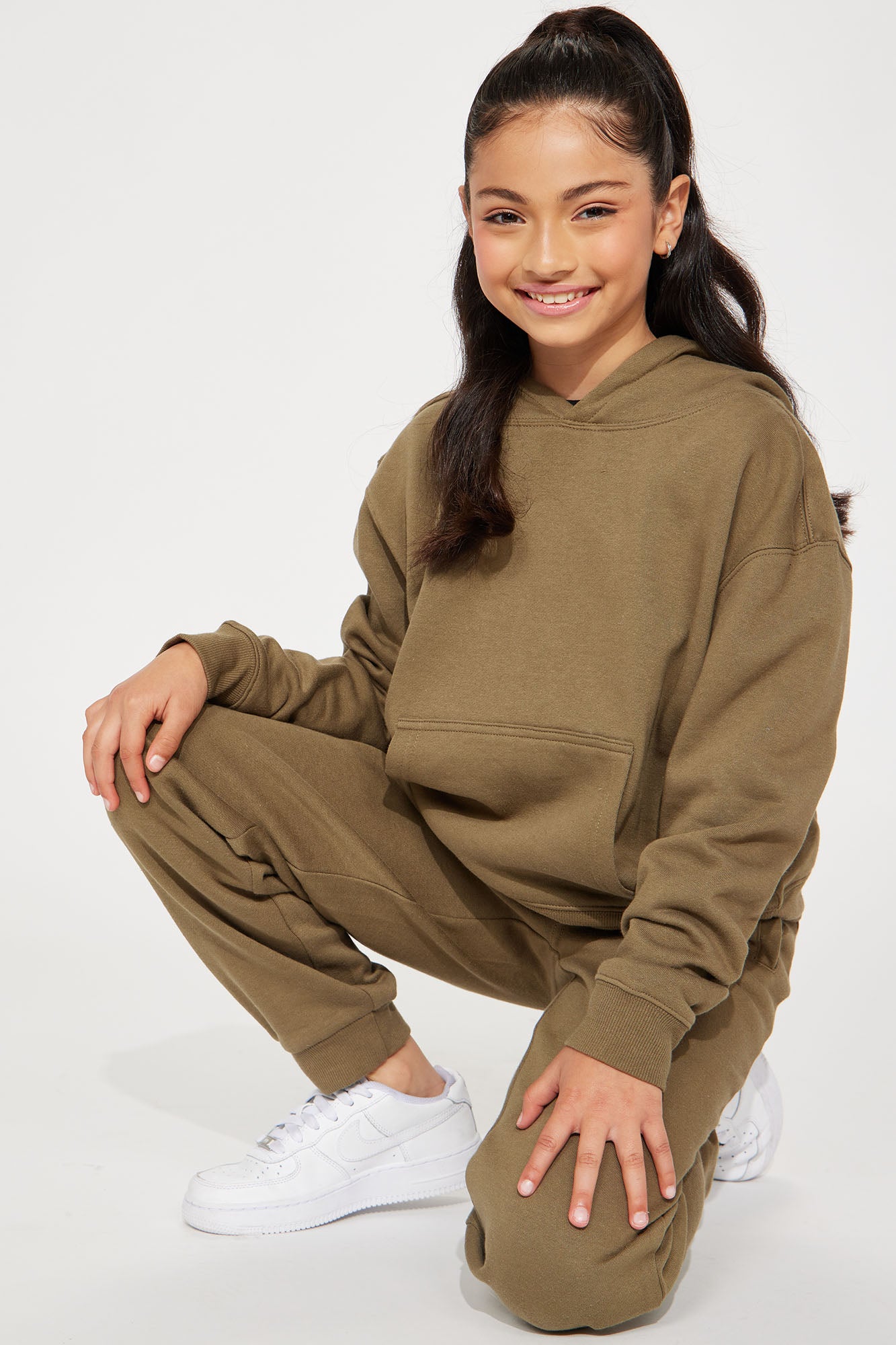 Mini Stole Your Toys Oversized Hoodie - Olive