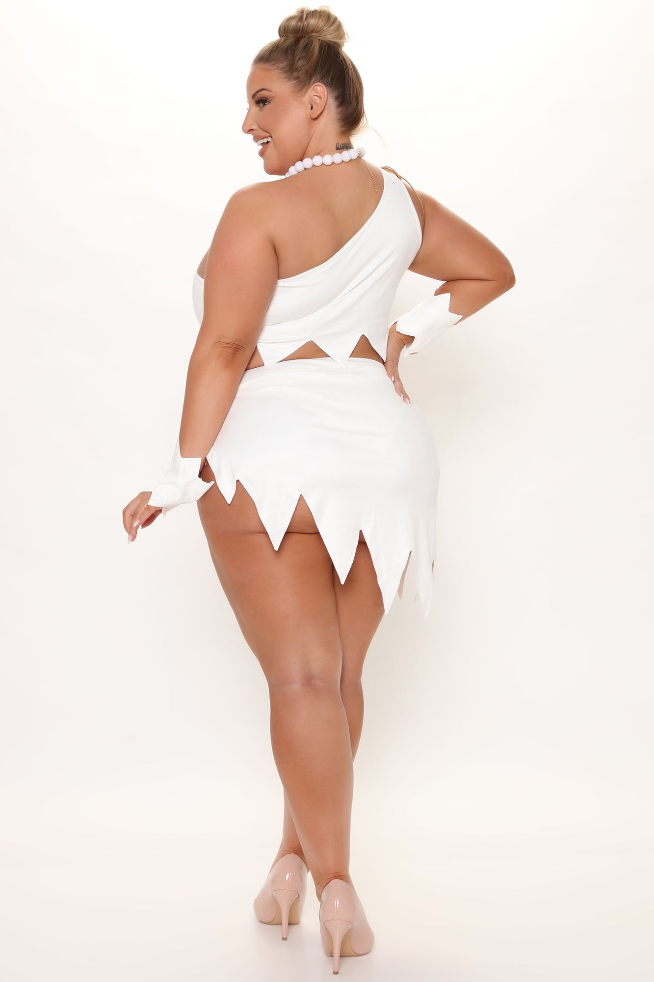 Bedrock Babe 5 Piece Costume Set - White