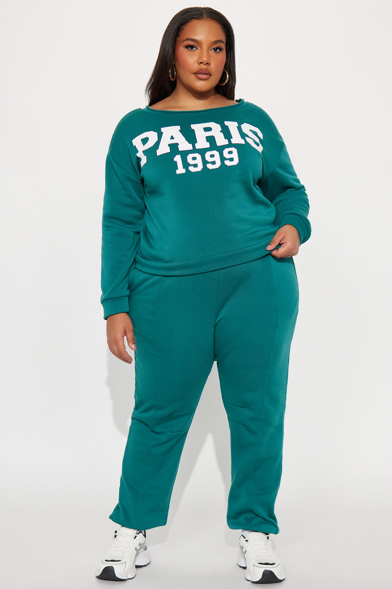 Paris 1999 Fleece Jogger Set - Hunter