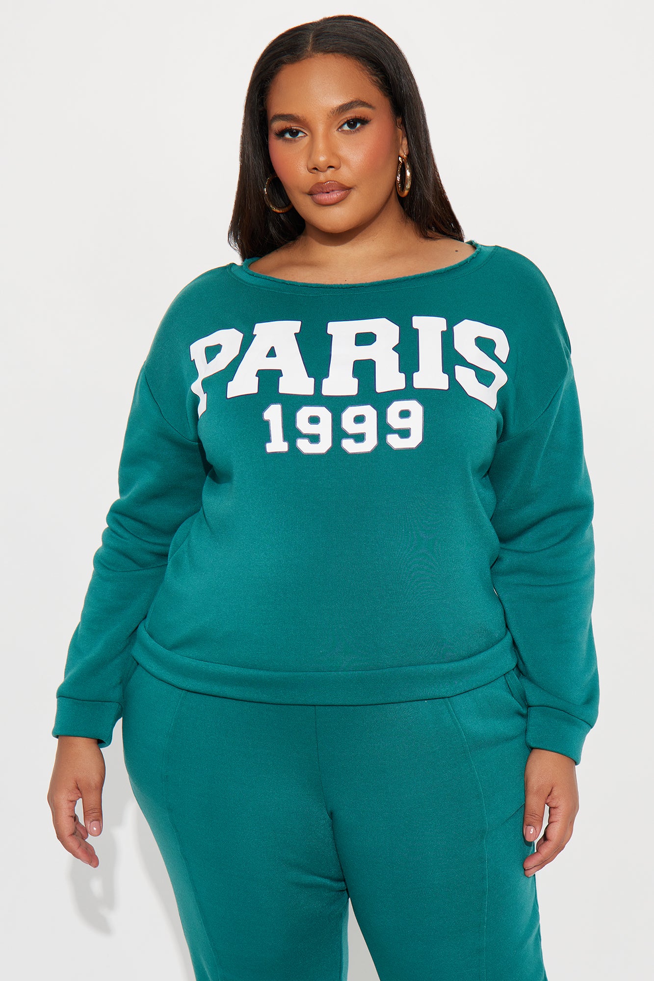 Paris 1999 Fleece Jogger Set - Hunter