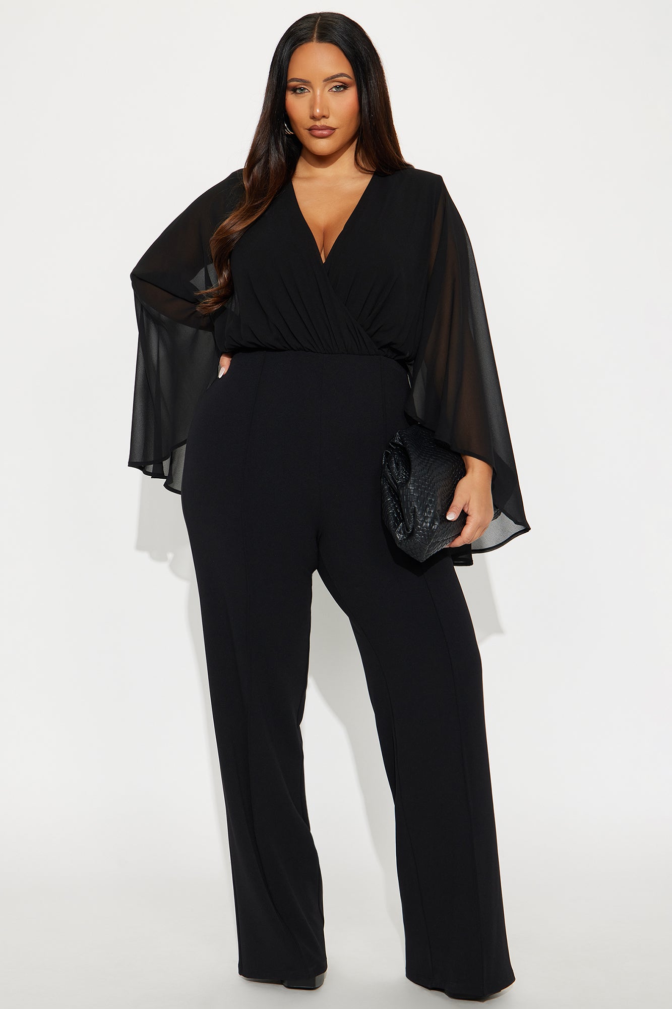 Amberlyn Wide Leg Jumpsuit - Black
