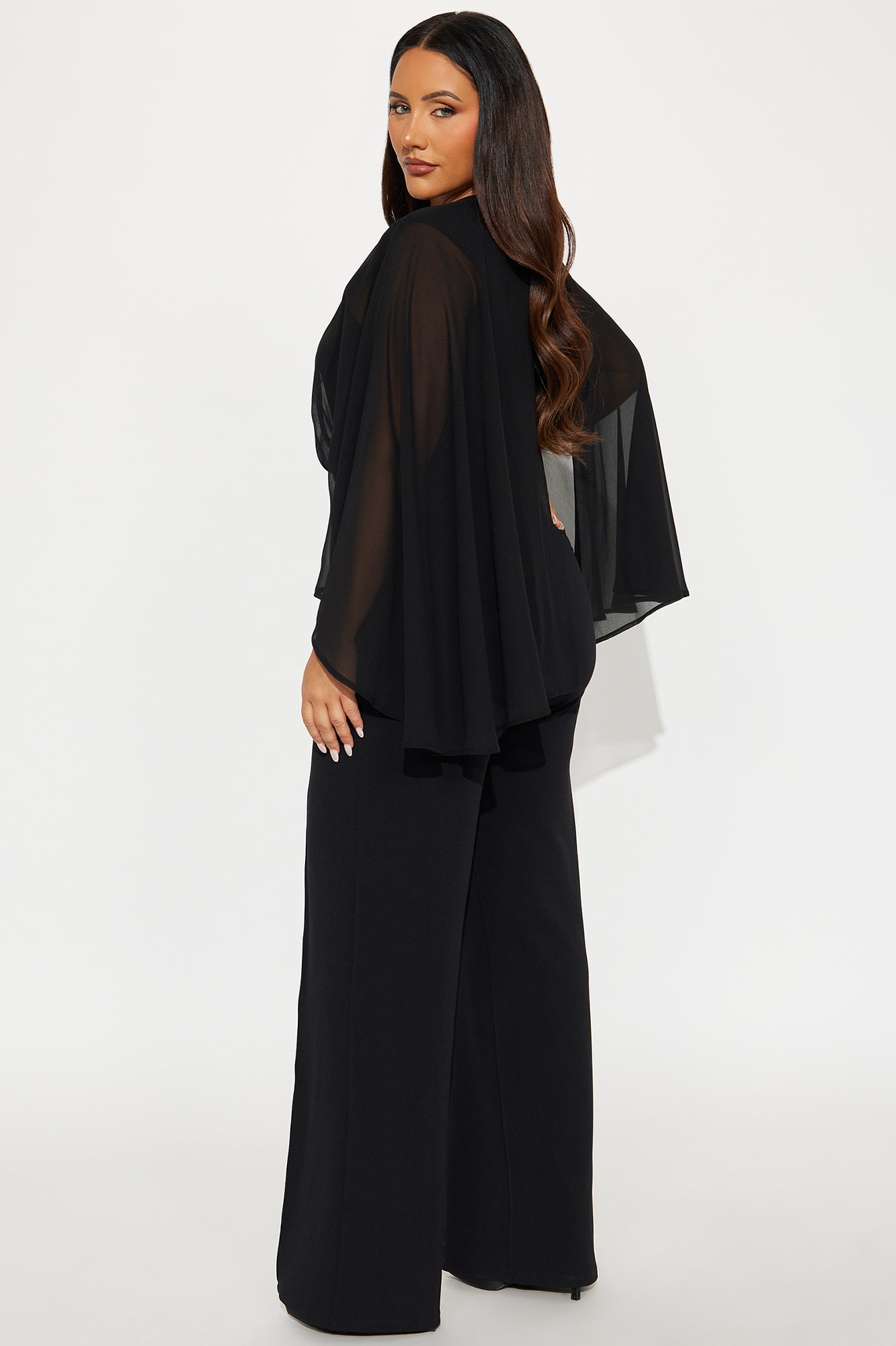 Amberlyn Wide Leg Jumpsuit - Black