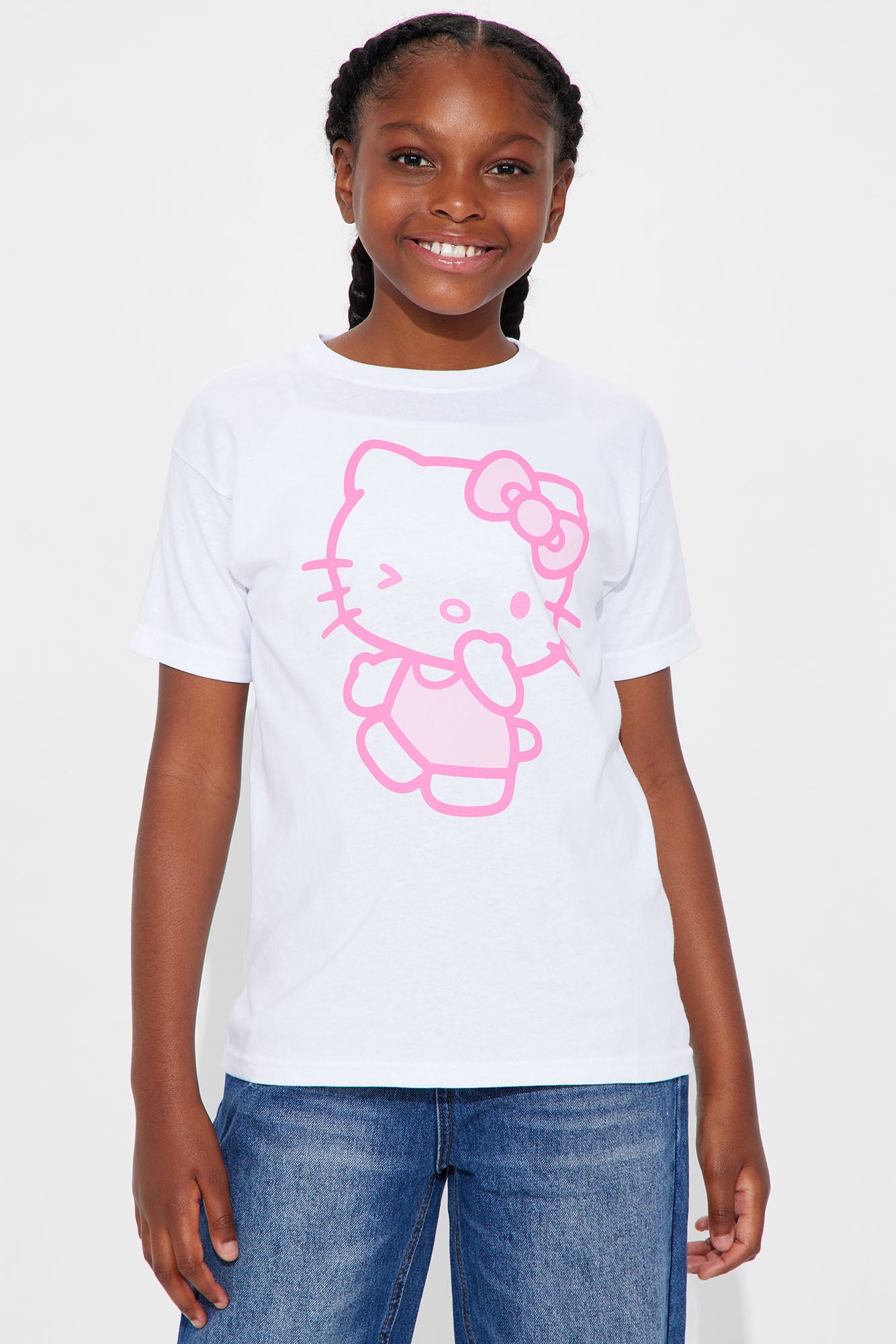 Mini Hello Kitty Too Cute Short Sleeve Tee - White