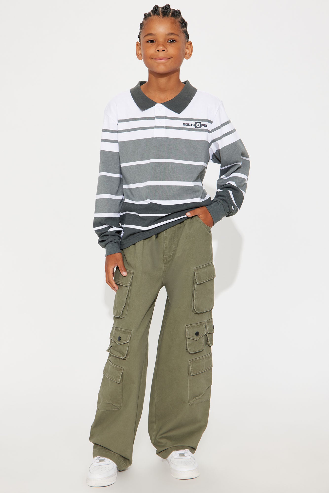 Mini Straight Void Runner Cargo Pants - Olive