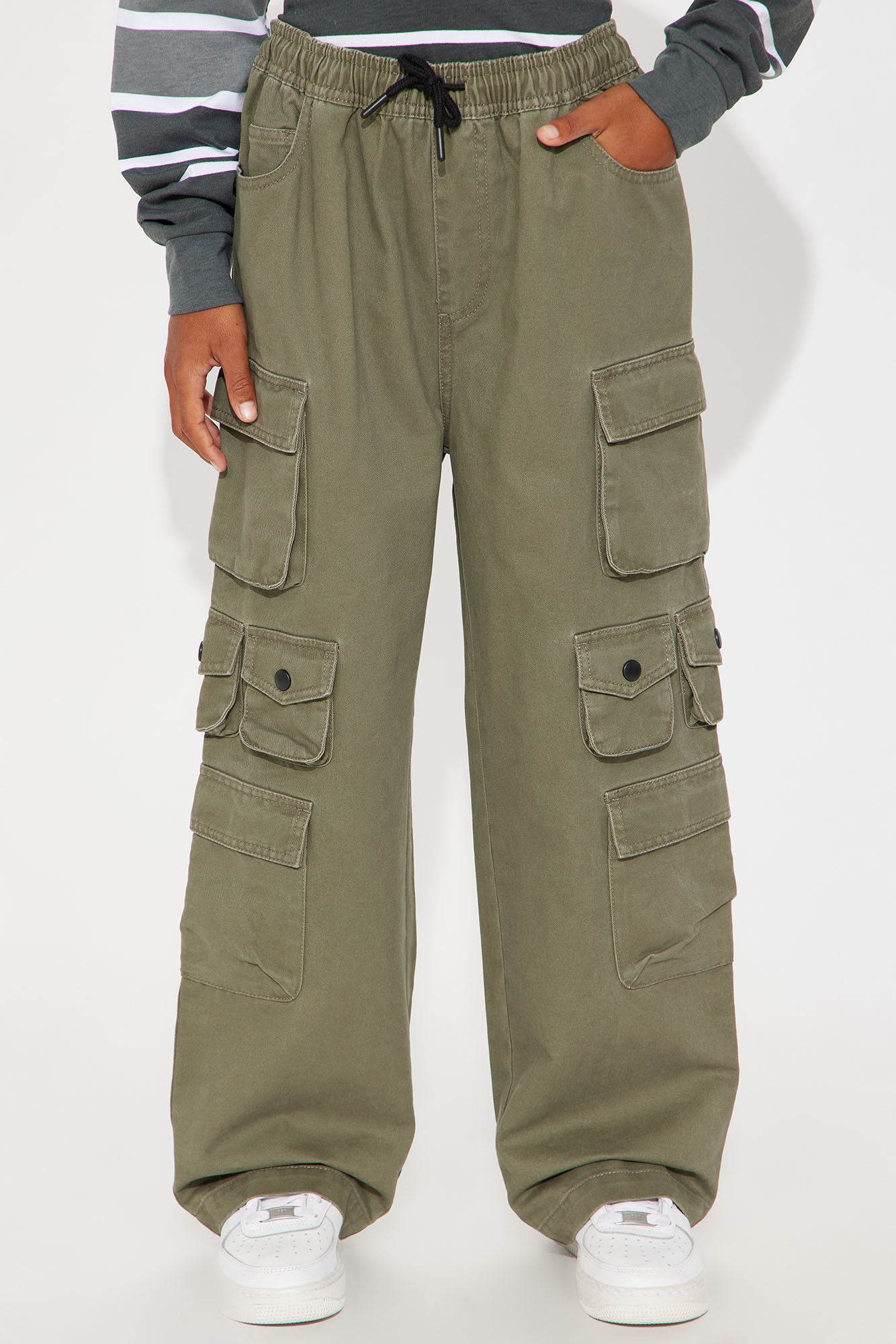 Mini Straight Void Runner Cargo Pants - Olive