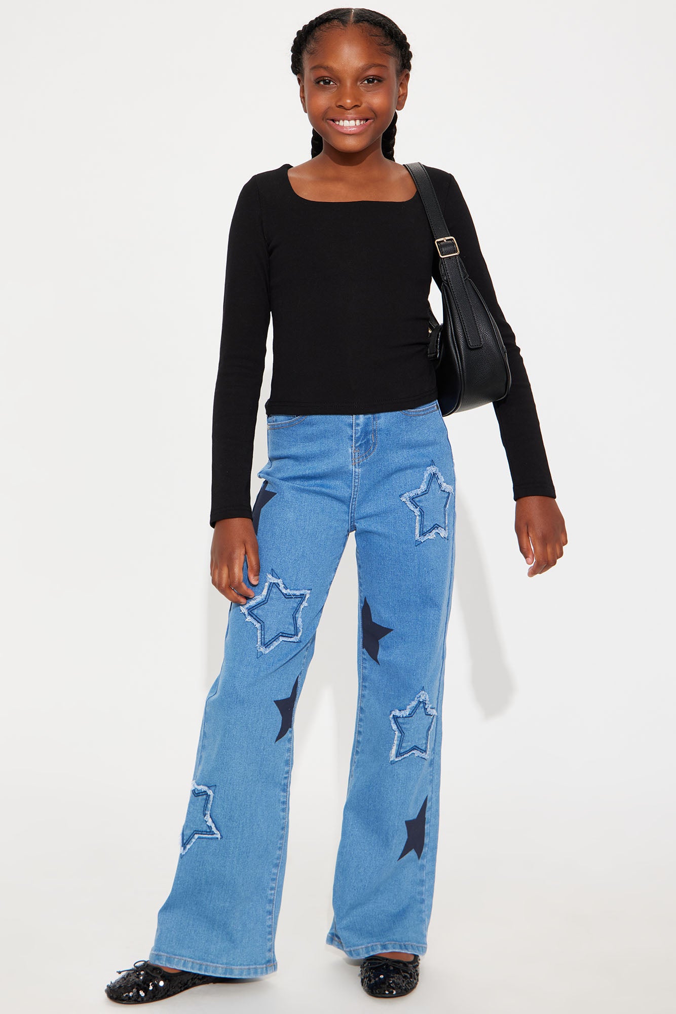 Mini Built For Stardom Jeans - Medium Blue Wash