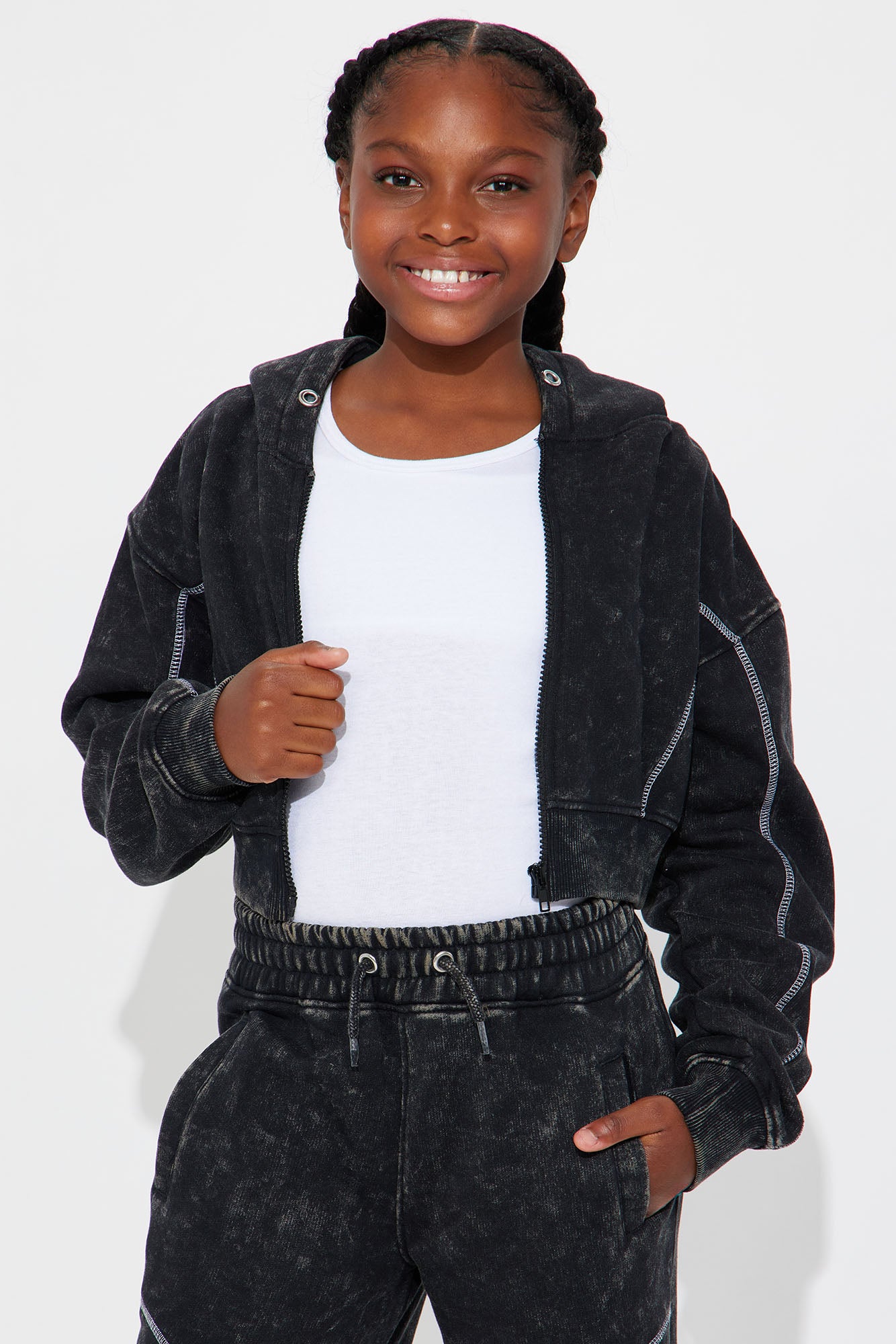 Mini Norah Washed Set - Black