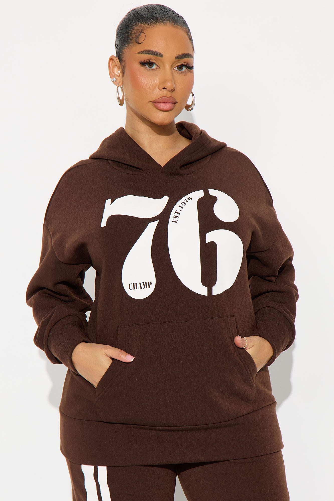 76' Champ Fleece Sweatsuit Set - Chocolate