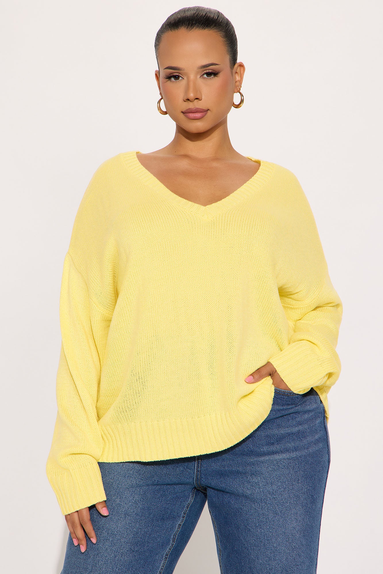 My Favorite Oversized Sweater - Butter Yellow