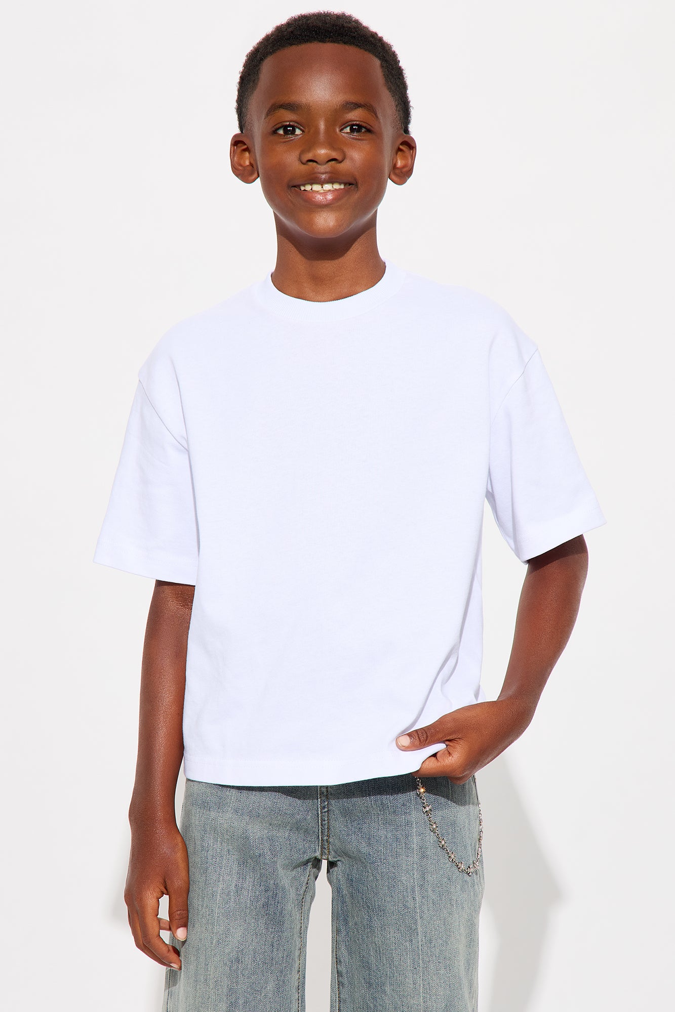 Mini Boxy Heavyweight Tee 240GSM - White