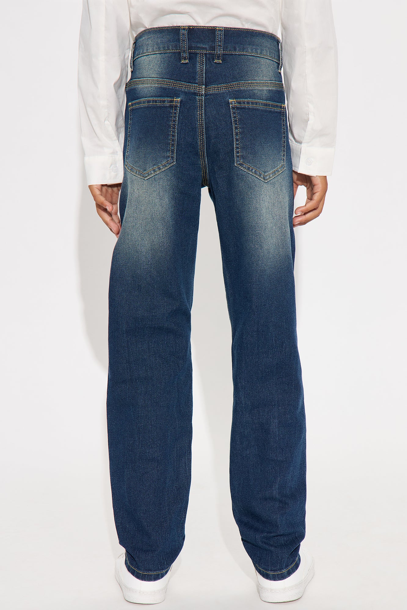 Mini Booked And Busy Distressed Jeans - Medium Wash