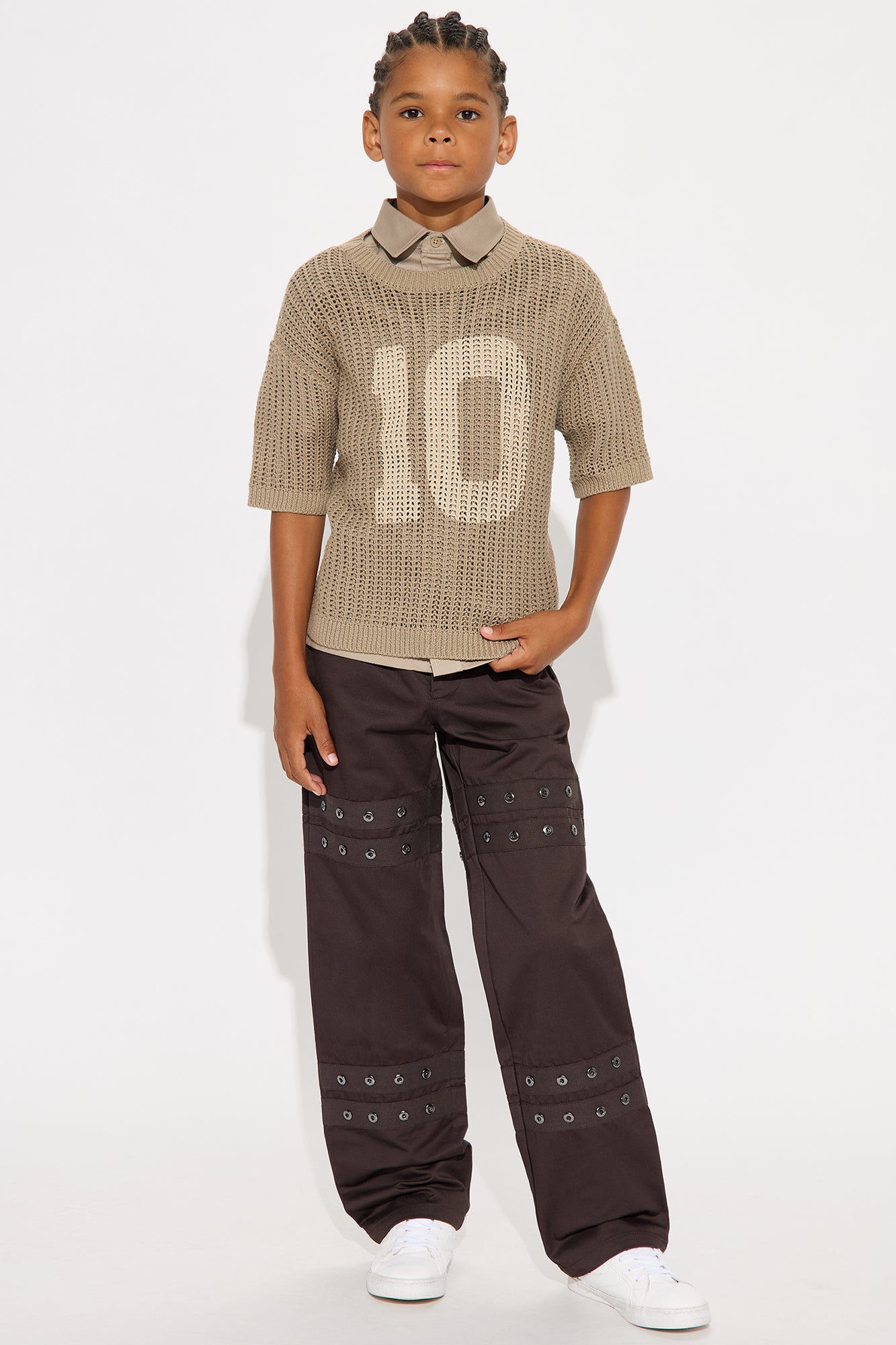 Mini Baggy Put Out The Fire Pants - Brown