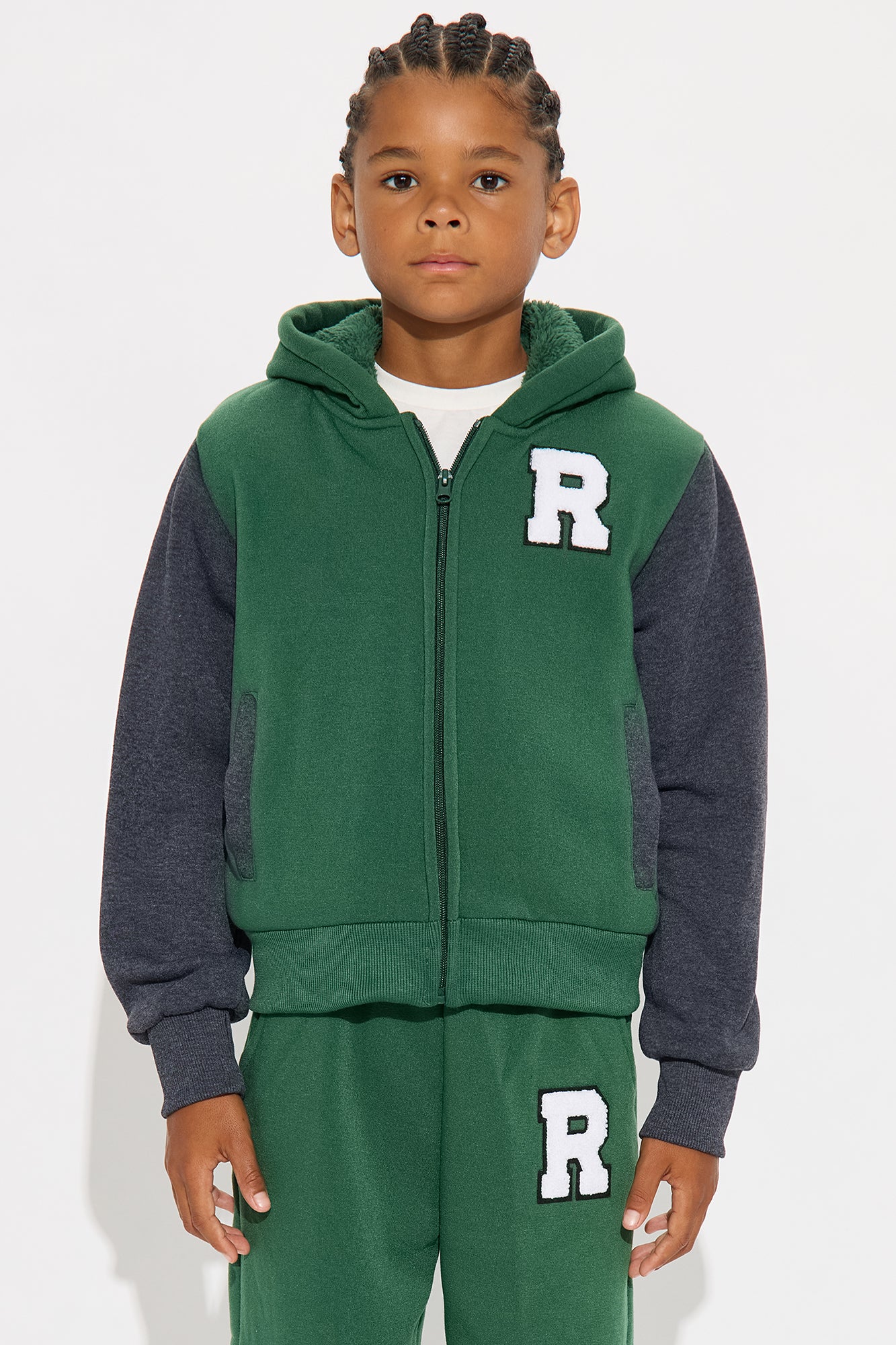 Mini Ridah Matching Pant Set - Hunter Green