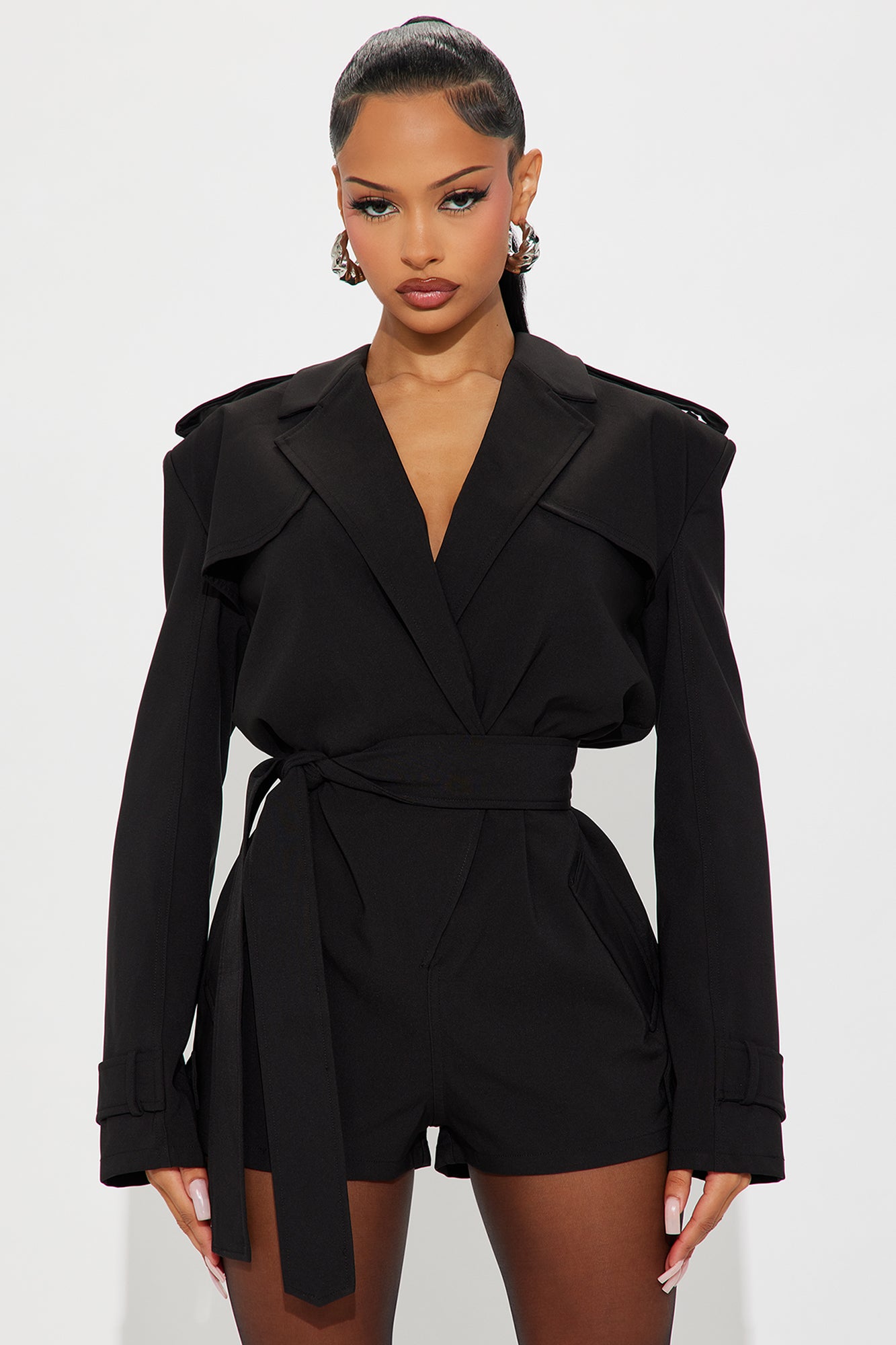 Jenner Blazer Romper - Black
