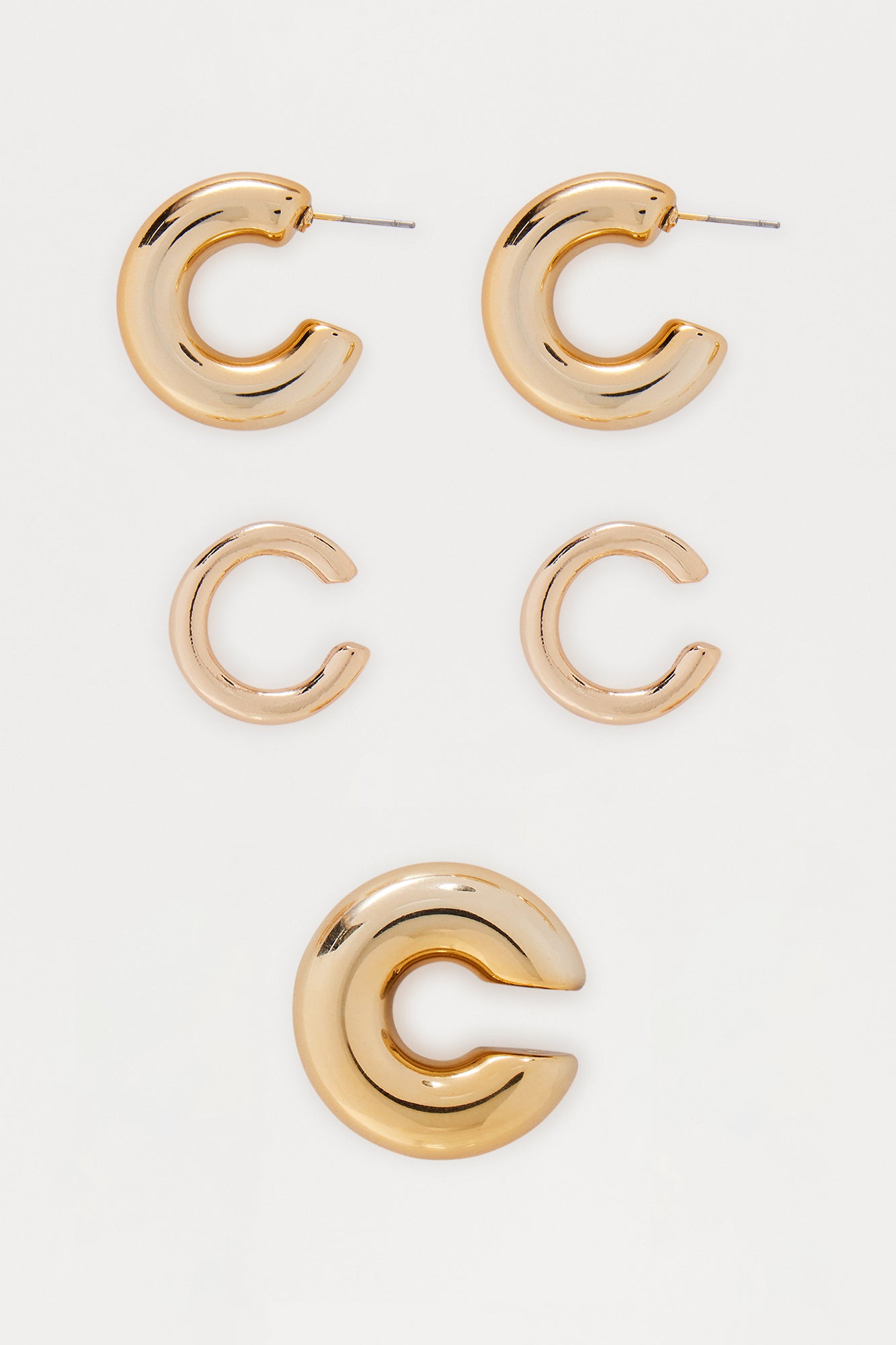 Madison 4 Piece Hardware EarCuff Set - Gold