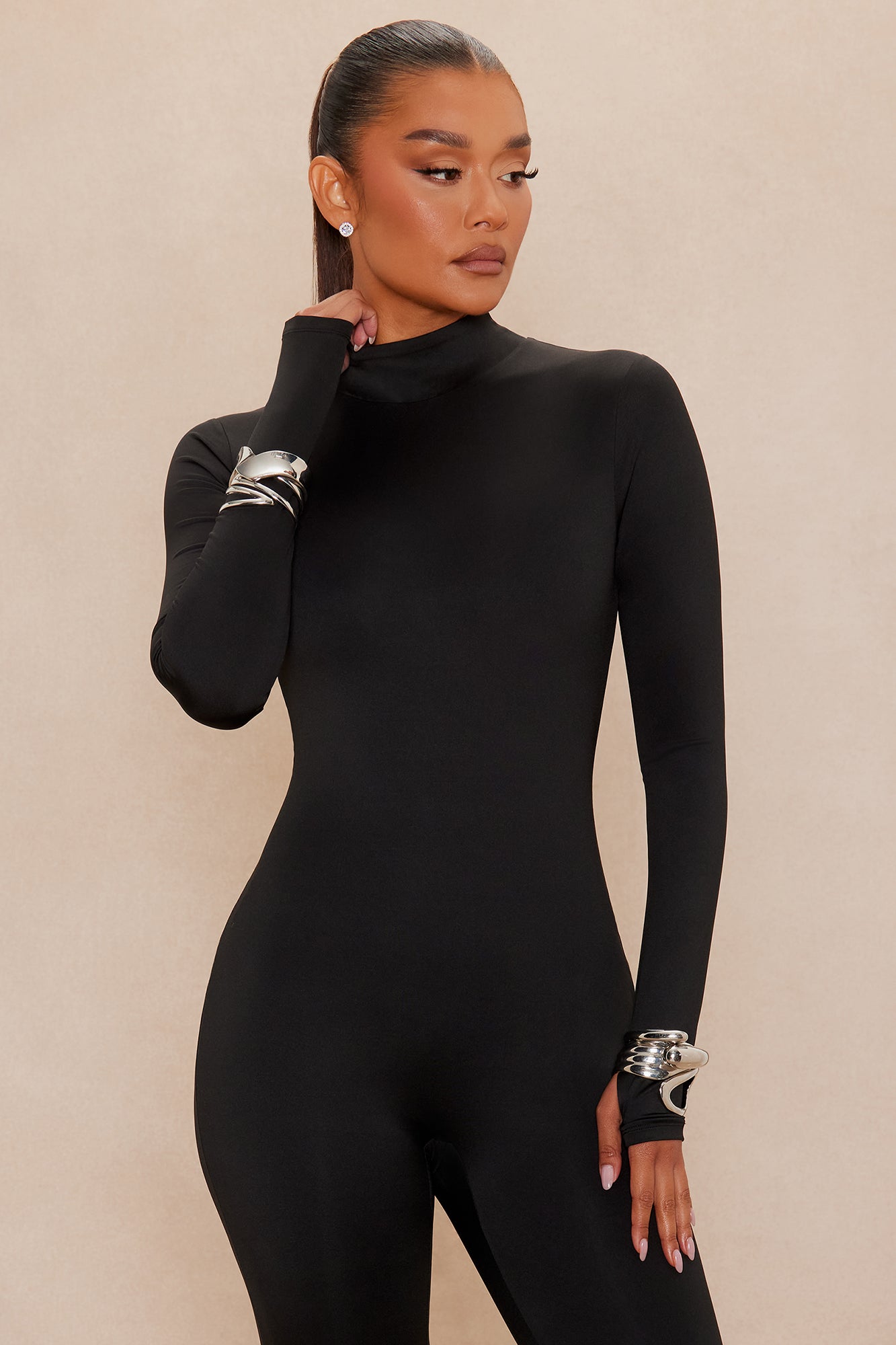 Kyra Double Layered Jumpsuit - Black