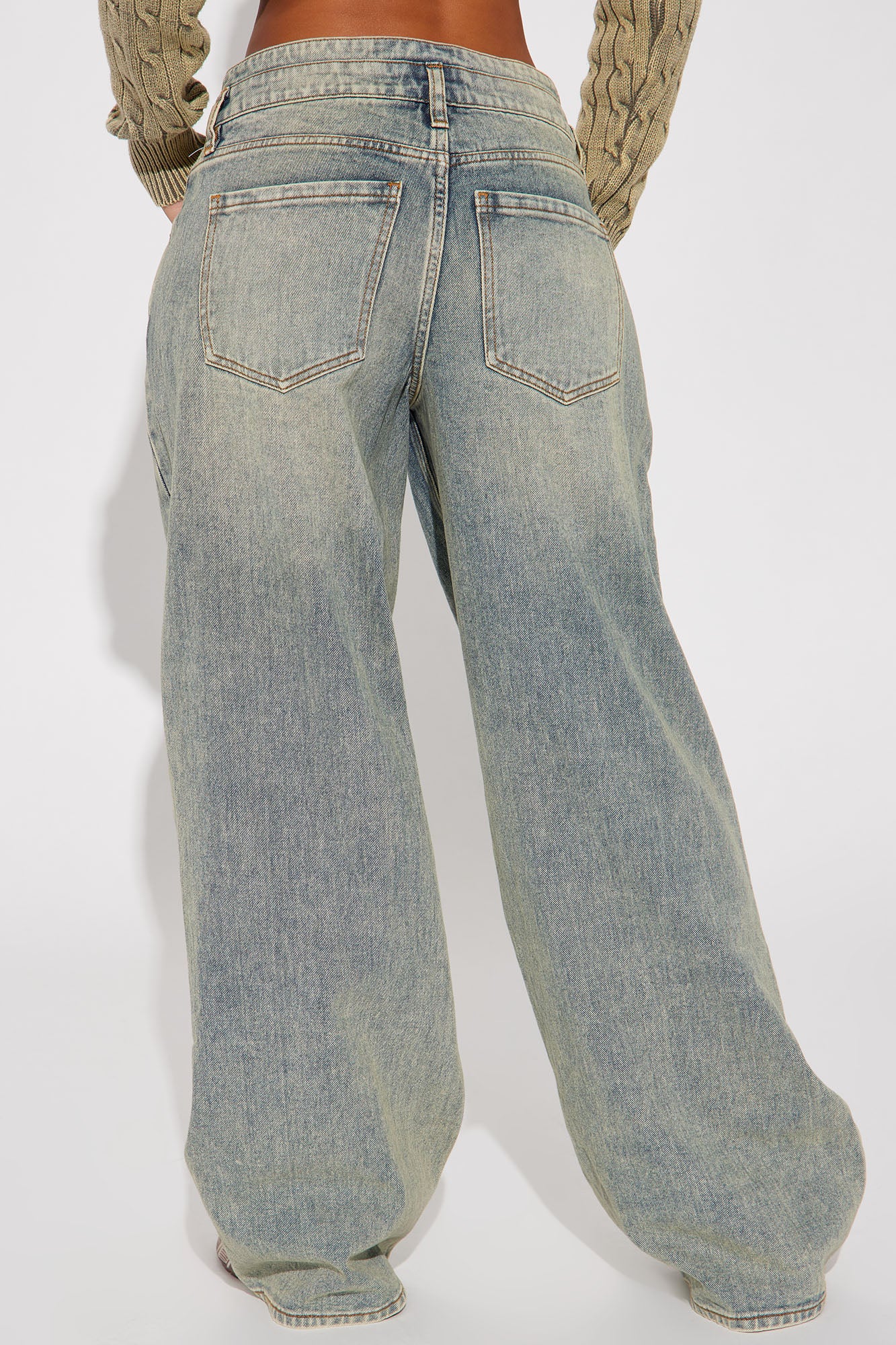 Artesia Tinted Baggy Non Stretch Jeans - Light Wash