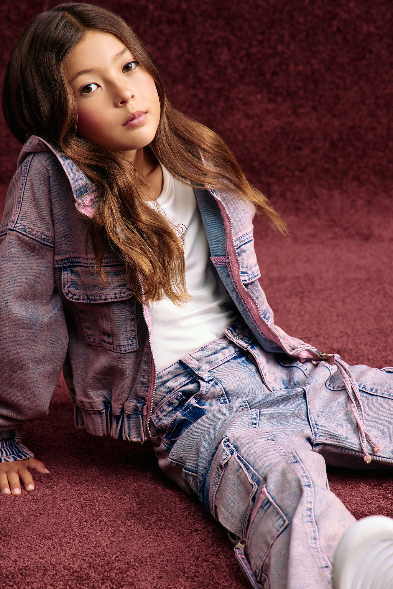 Mini So Different Denim Jacket - Pink