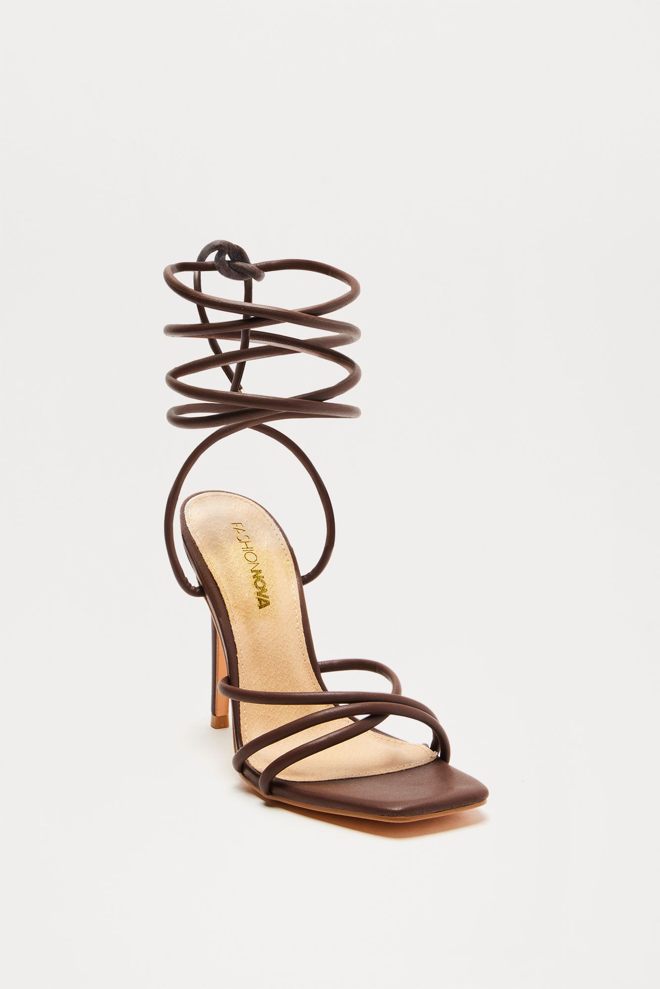 Never Look Back Strappy Heels - Chocolate