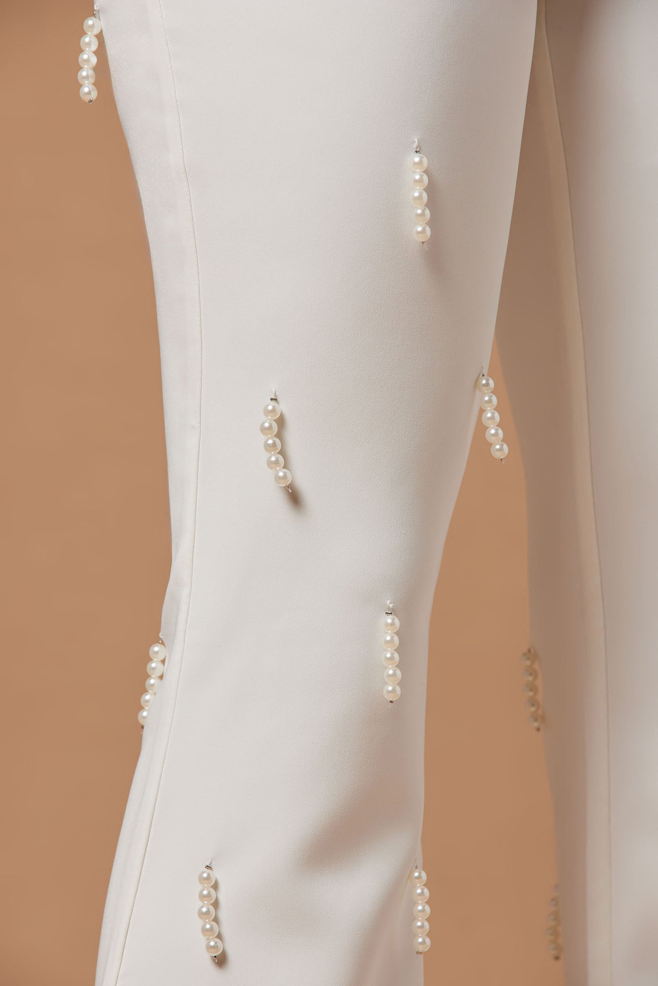Bella Embellished Pant - Ivory