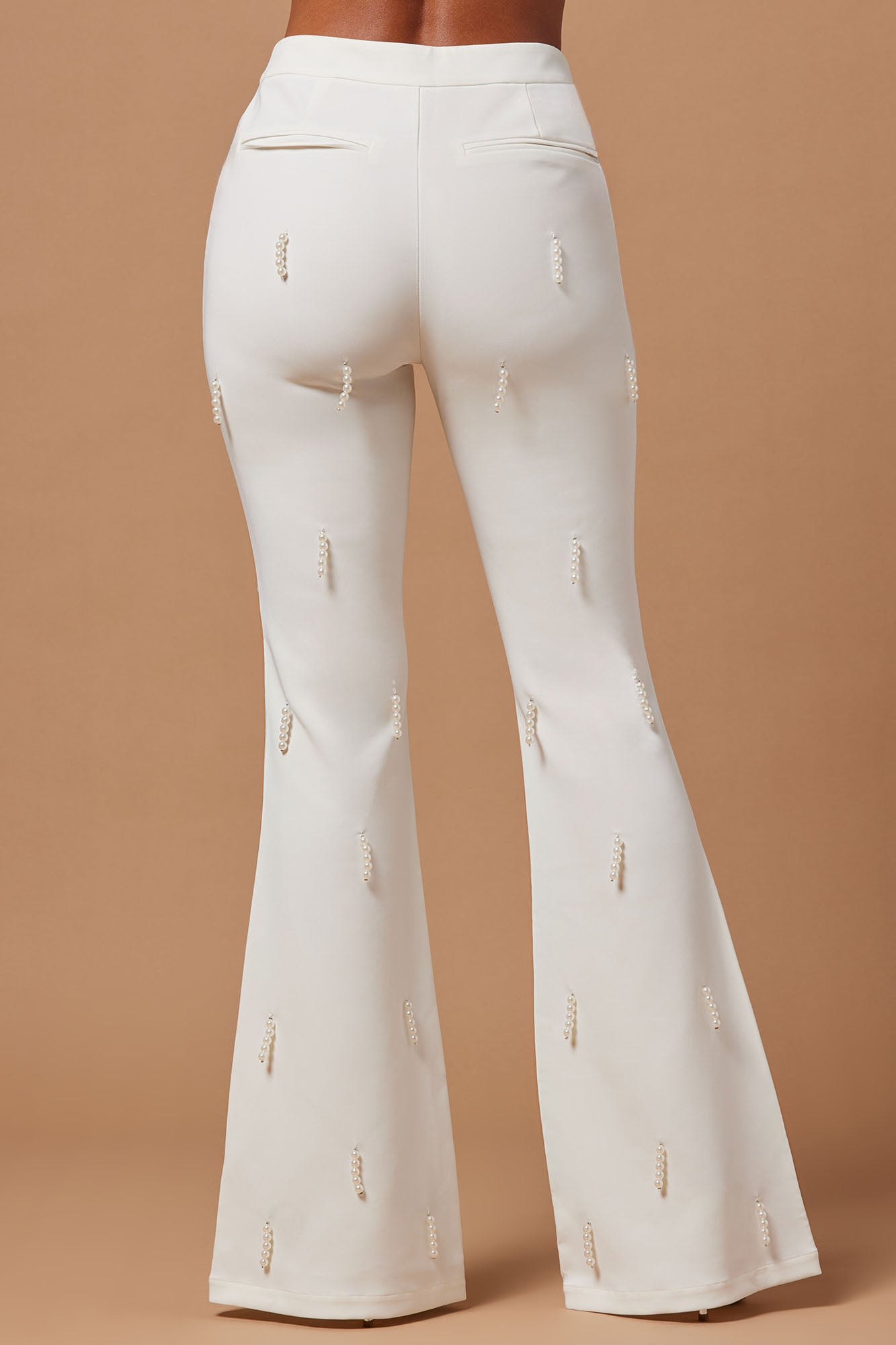 Bella Embellished Pant - Ivory