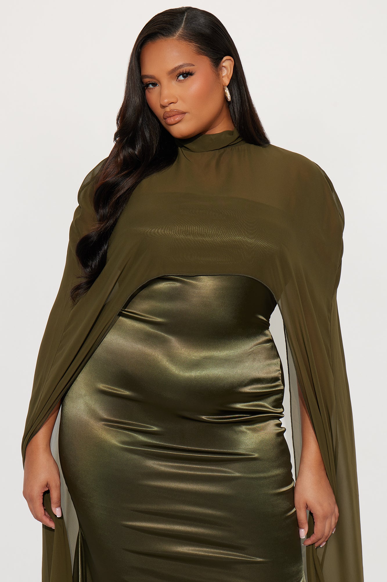Take That Satin Gown - Olive