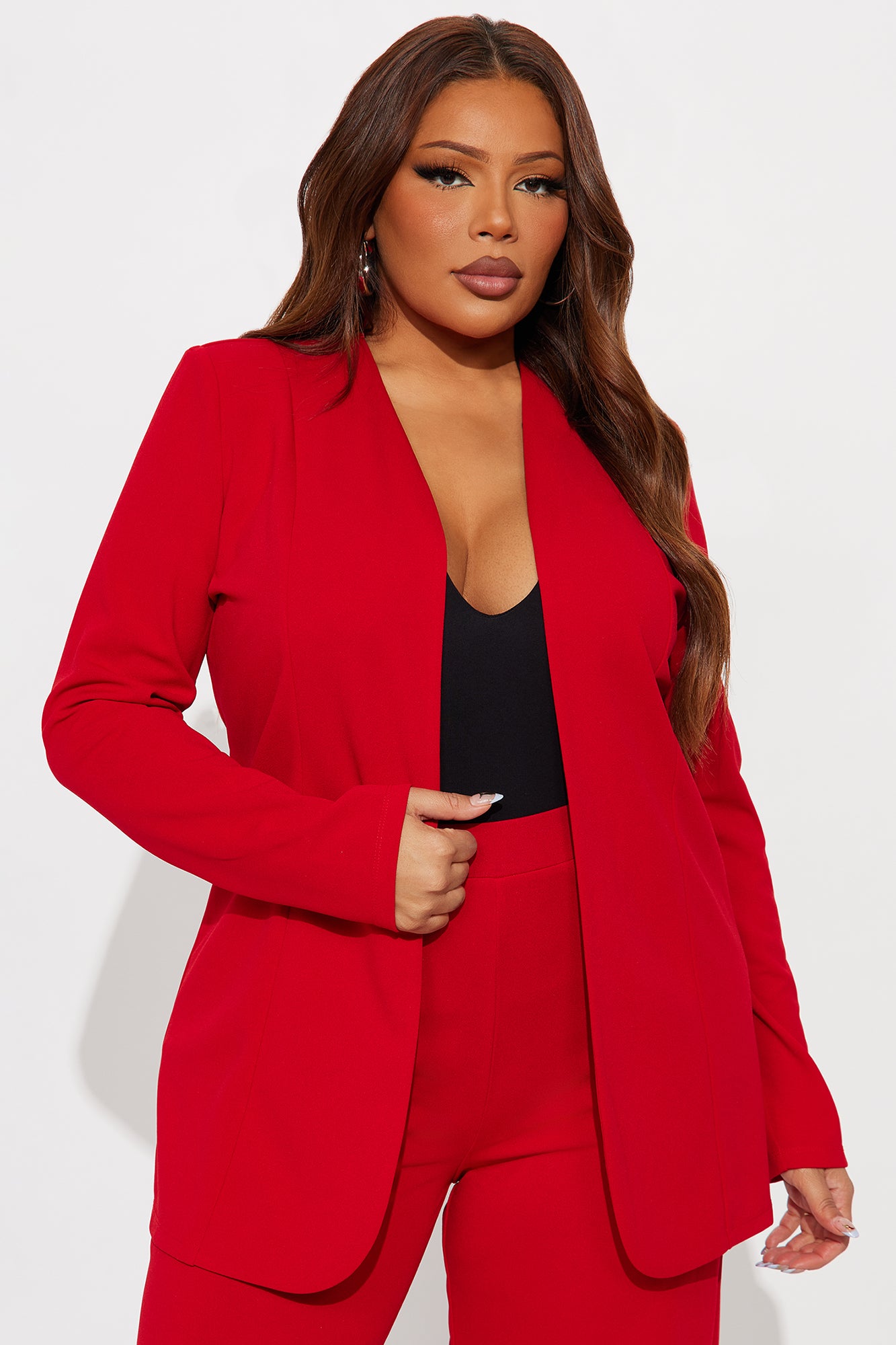 Payin' It Forward Wide Leg Pant Set - Red