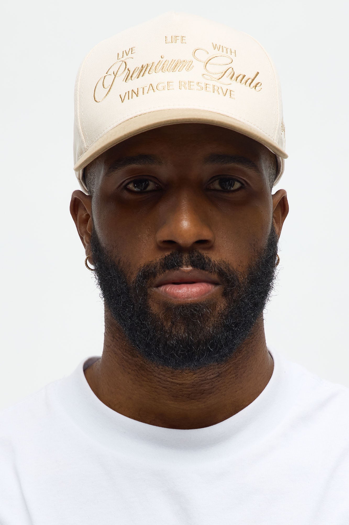 Premium Goods Structured Snapback Hat - Stone/Combo