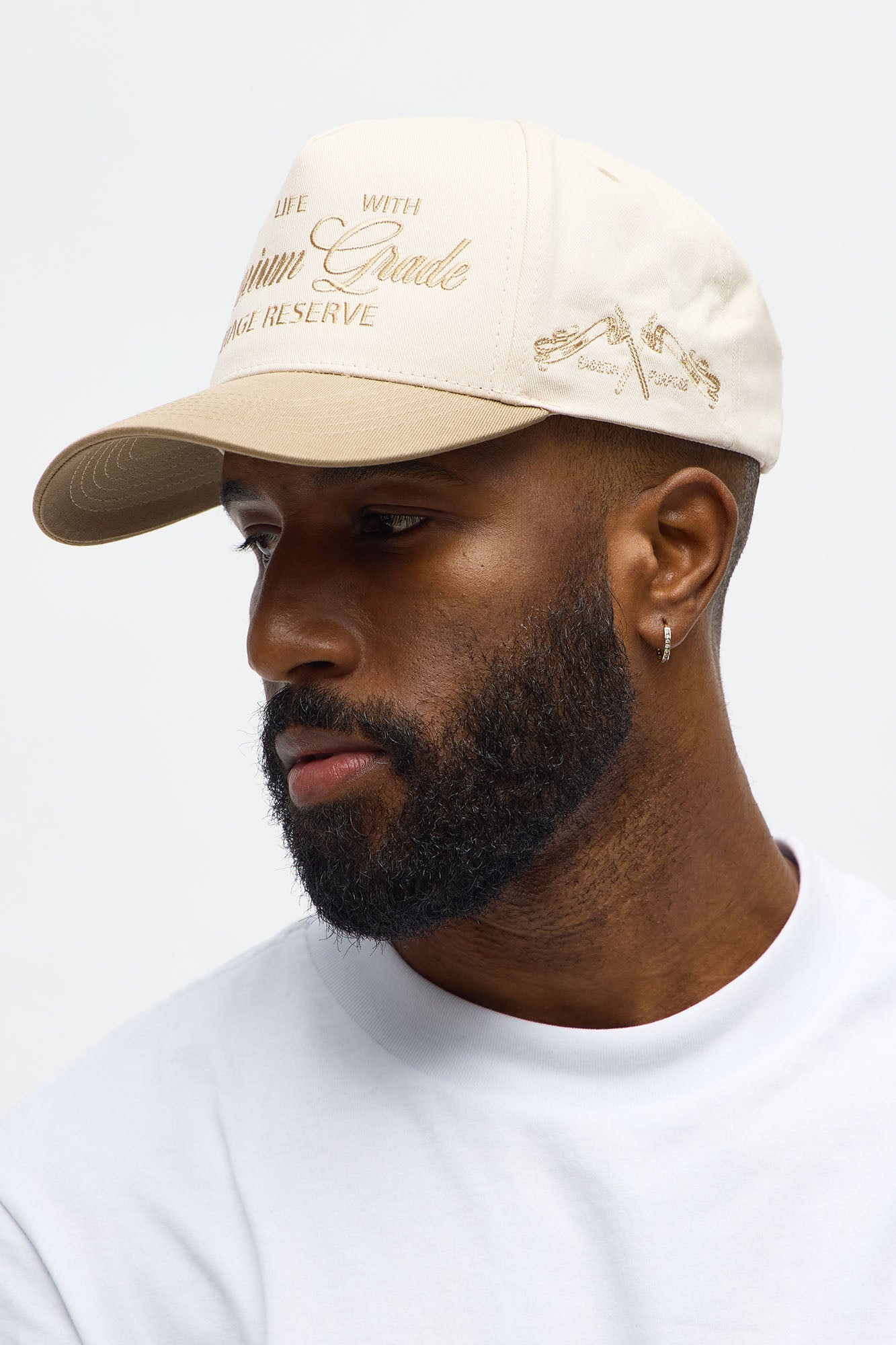 Premium Goods Structured Snapback Hat - Stone/Combo