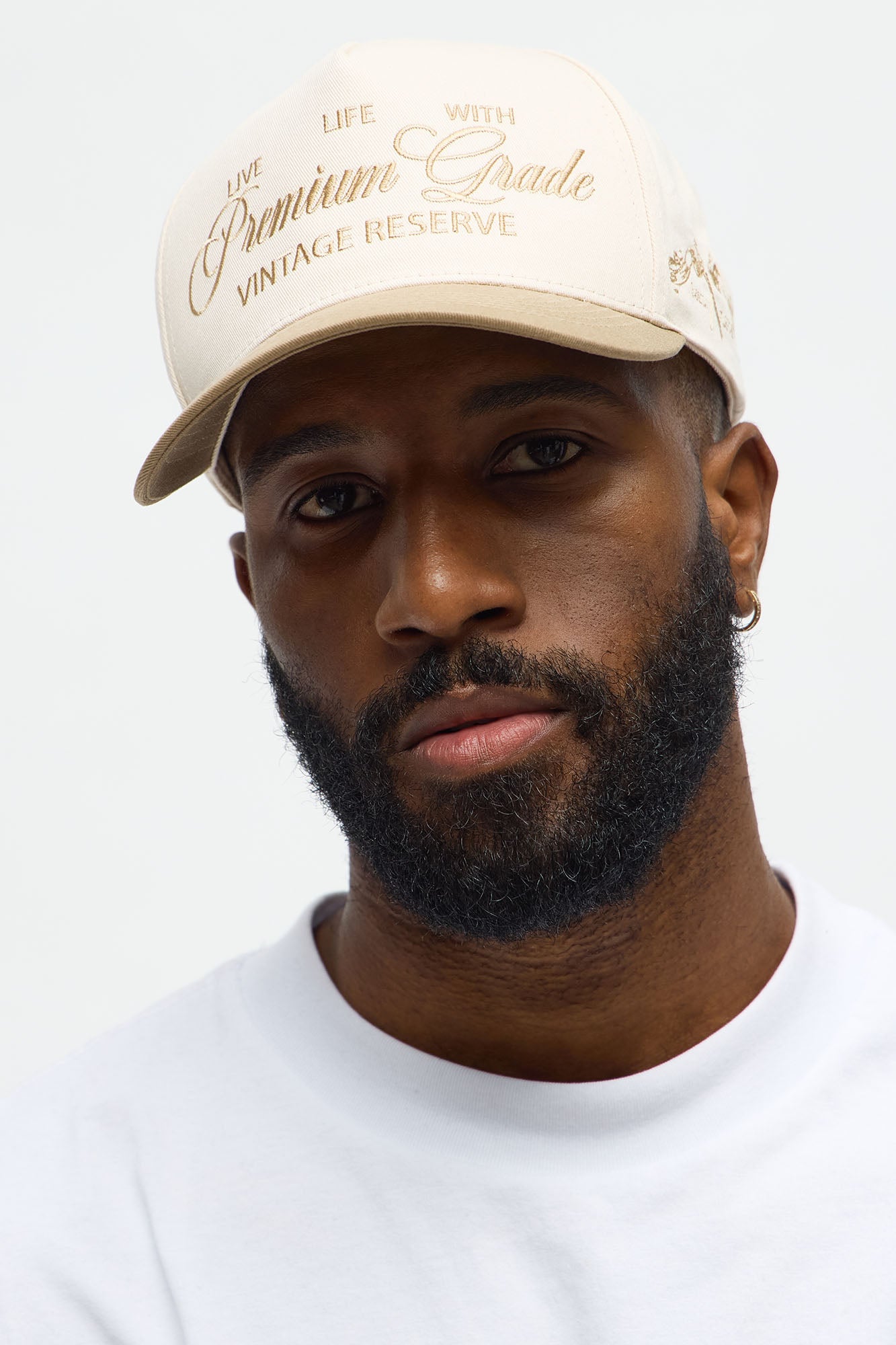 Premium Goods Structured Snapback Hat - Stone/Combo