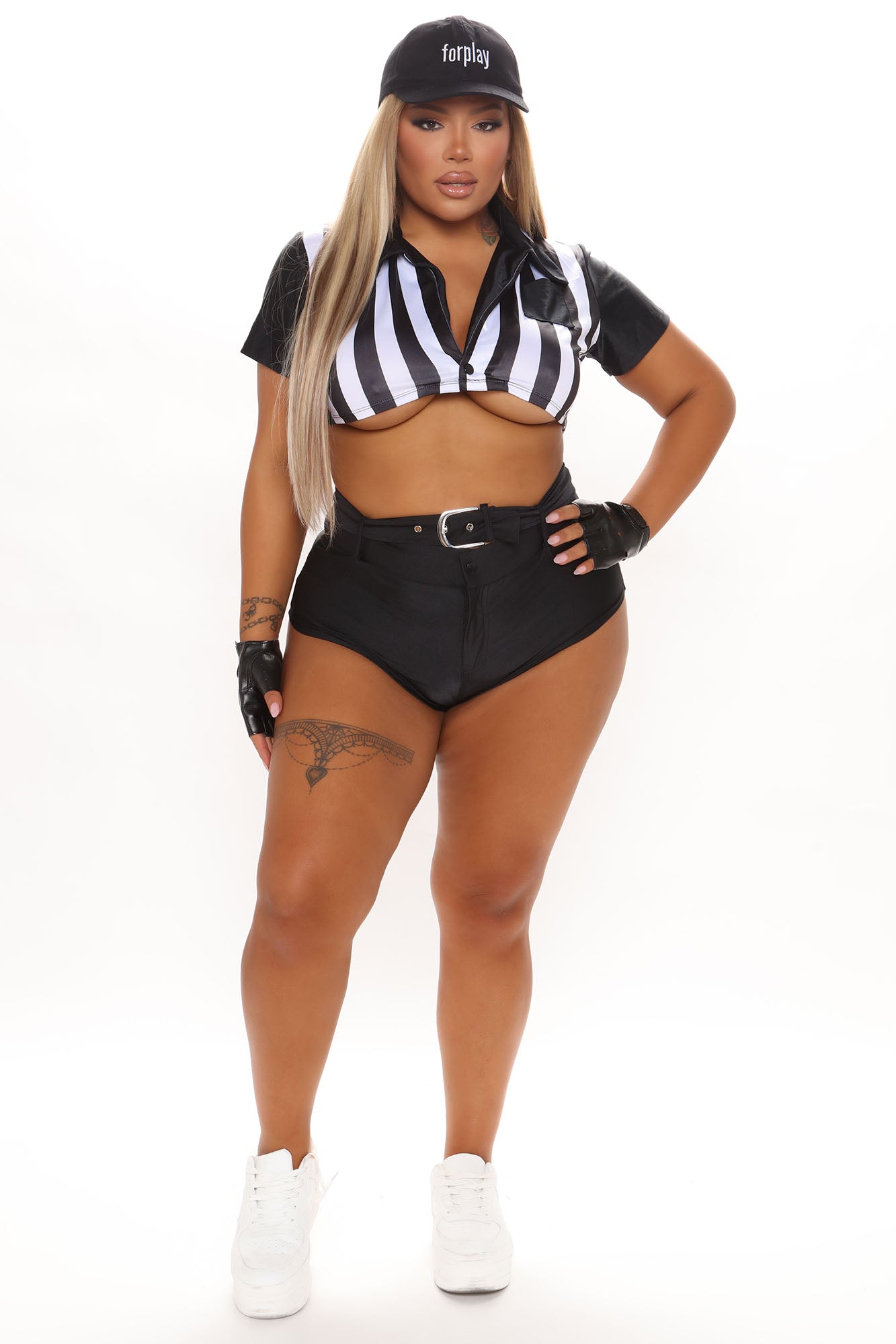 Referee Rules 5 Piece Costume Set - Black/White
