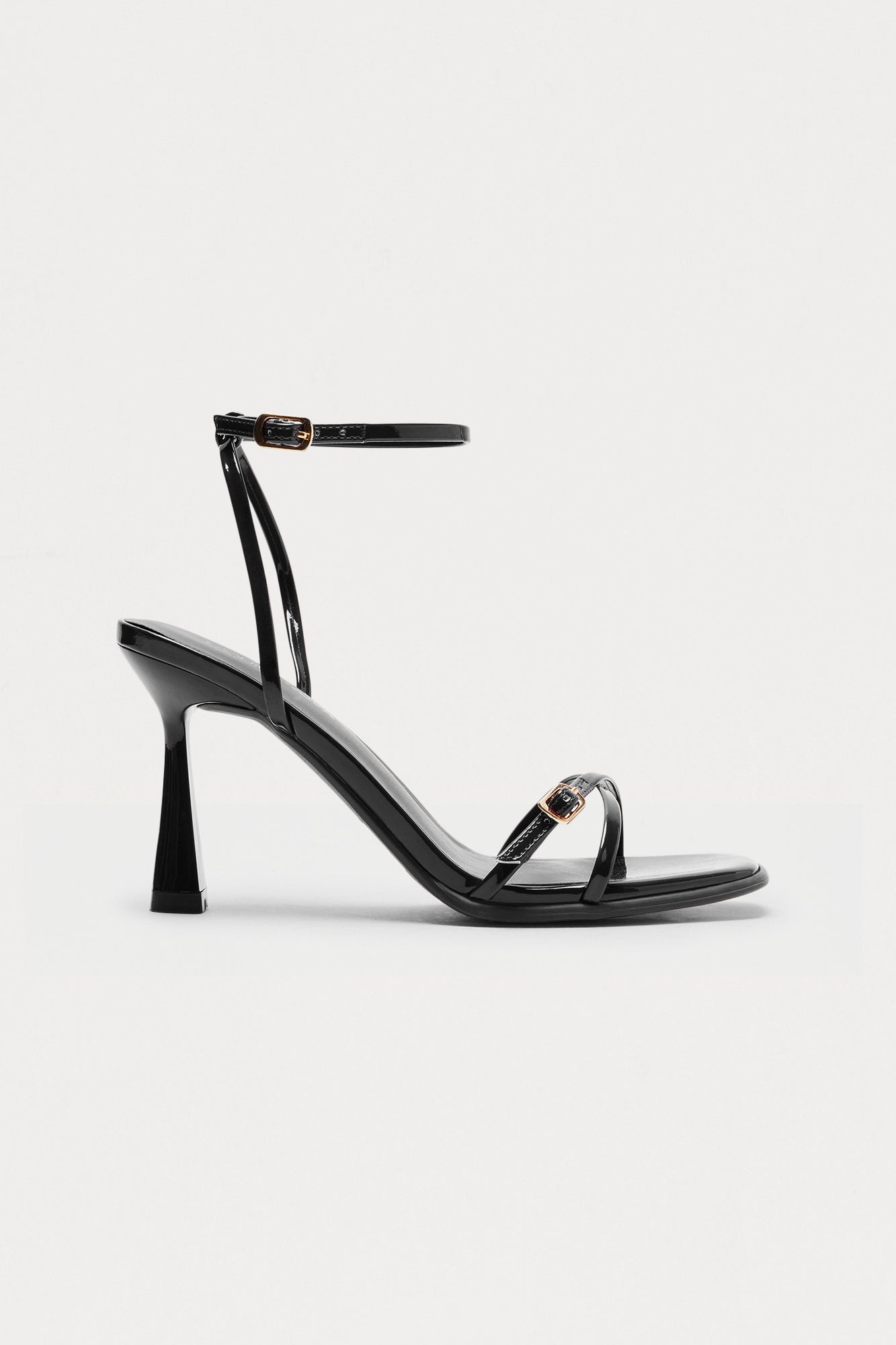Roma Buckle Heels - Black