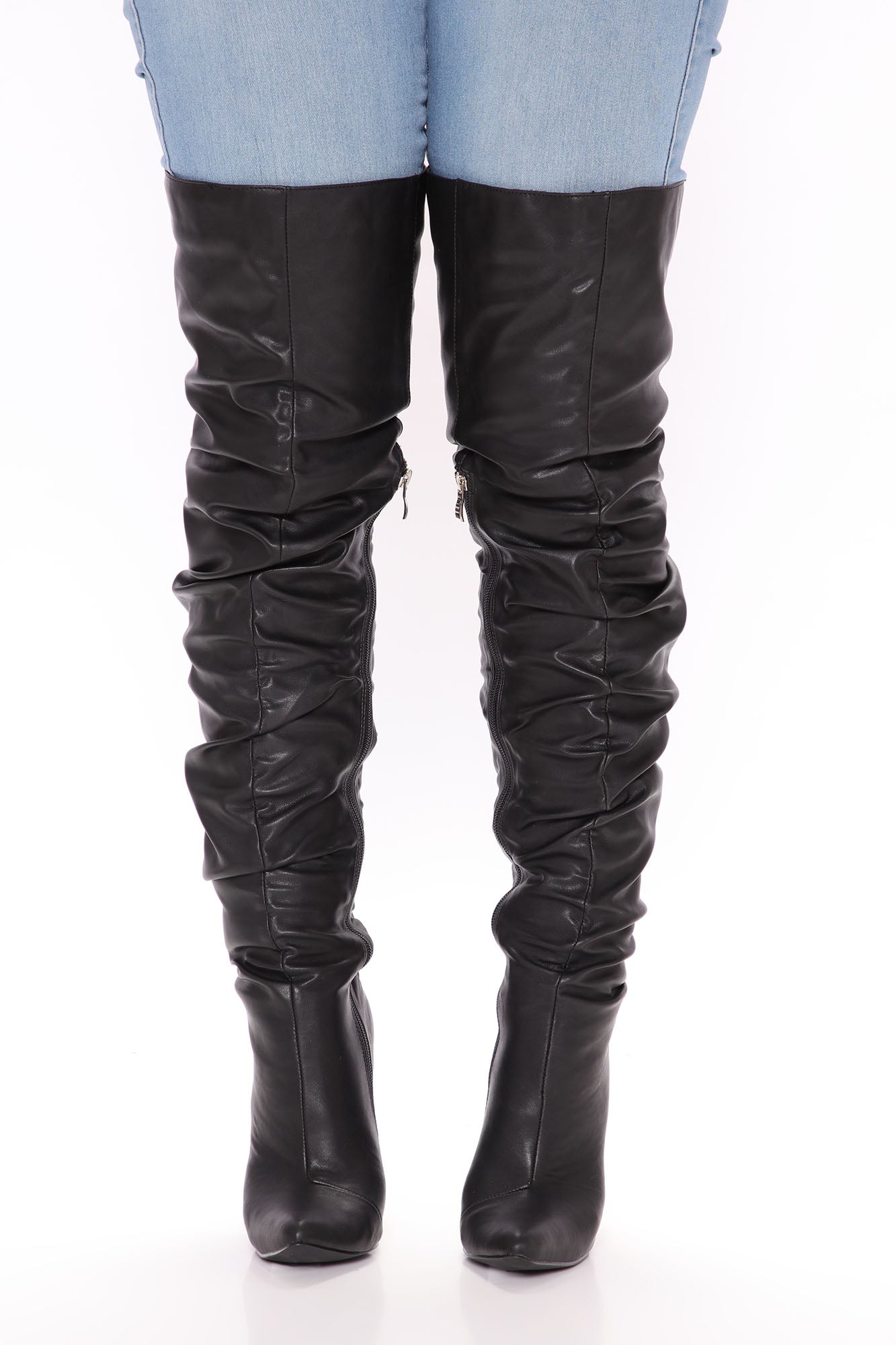 Not Playing Around Heeled Boots - Black