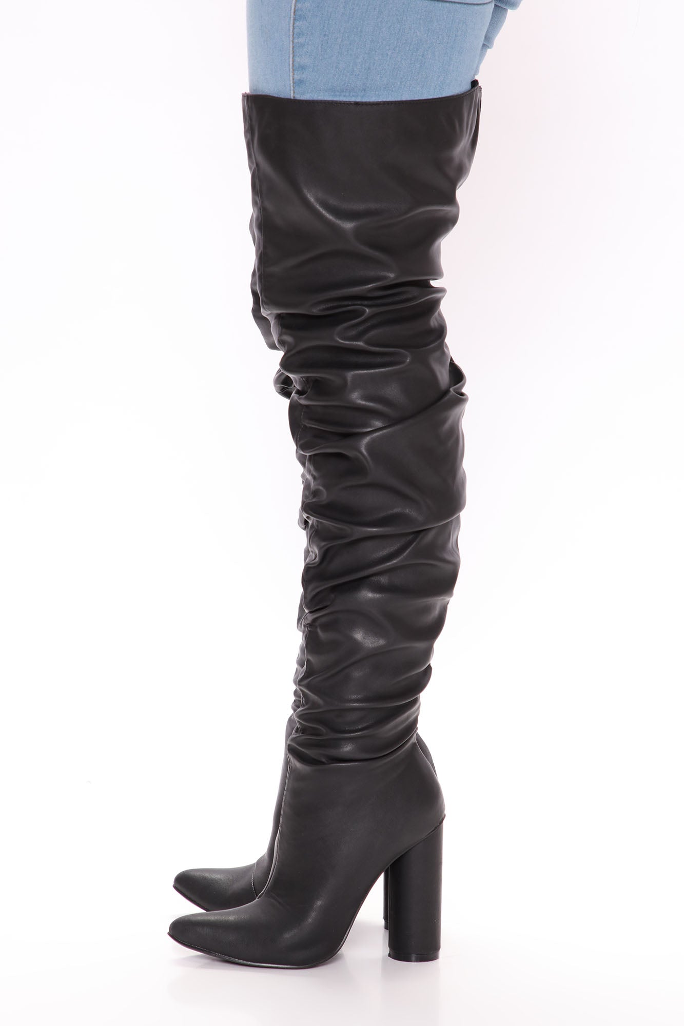 Not Playing Around Heeled Boots - Black