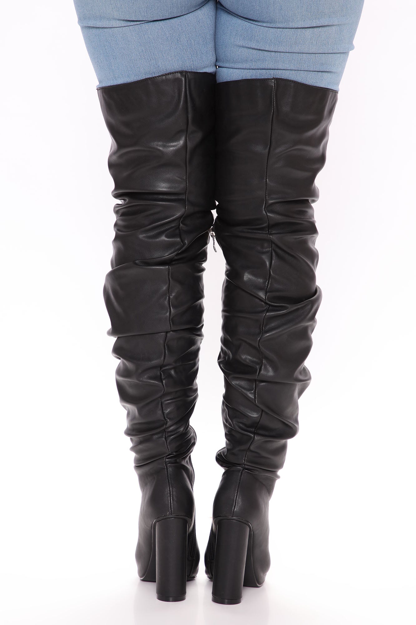 Not Playing Around Heeled Boots - Black