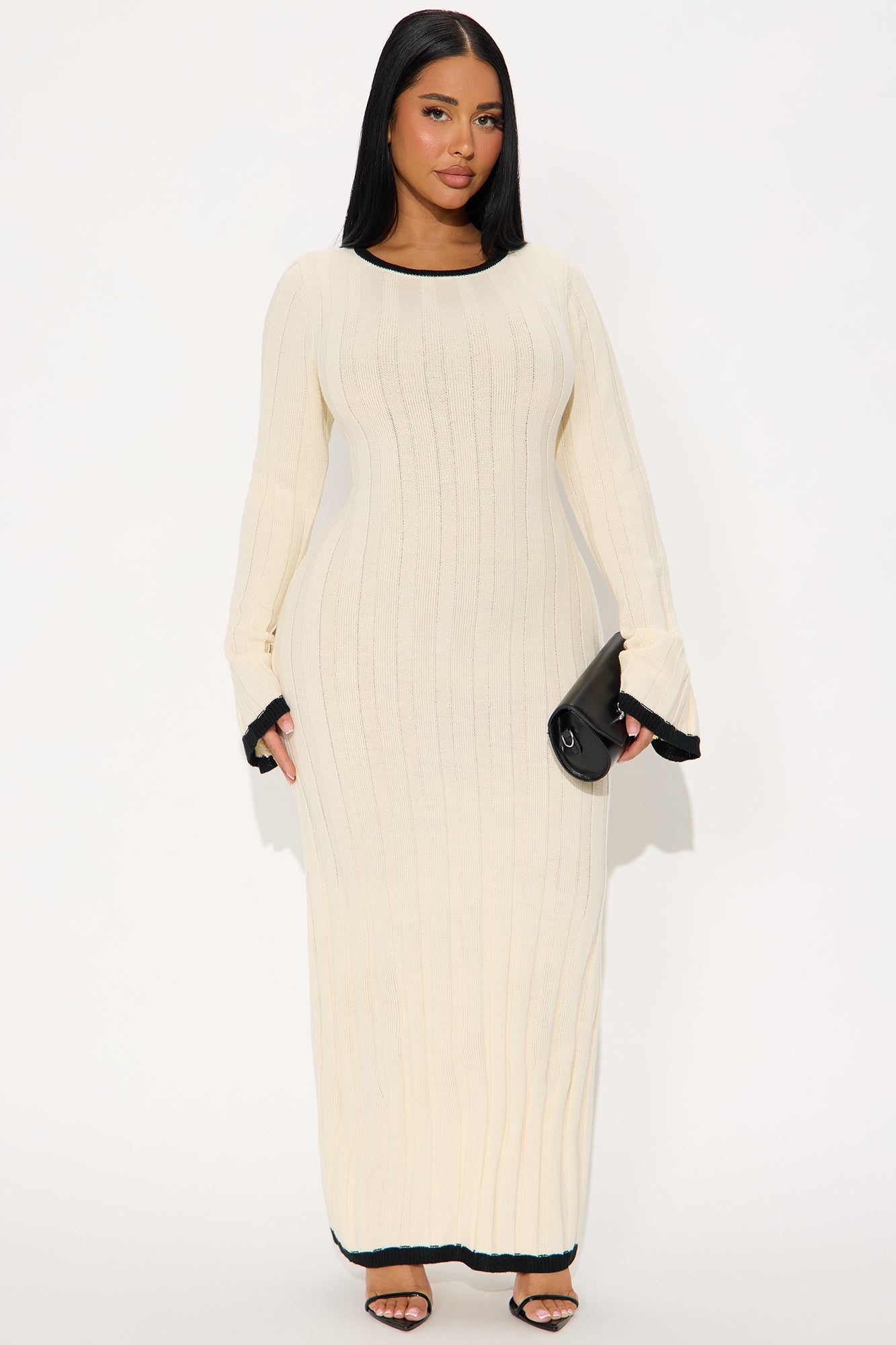 Deeply Valued Sweater Maxi Dress - Cream