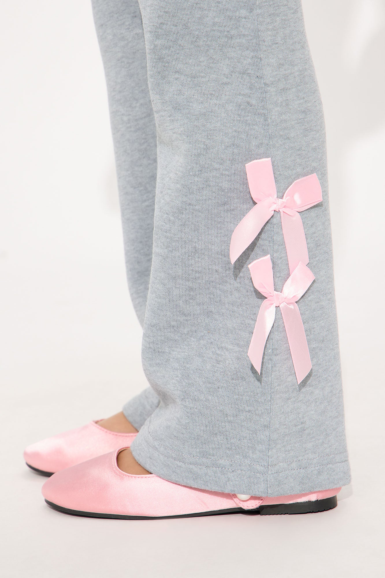 Mini Simply The Prettiest Sweatshirt And Pant Set - Heather Grey