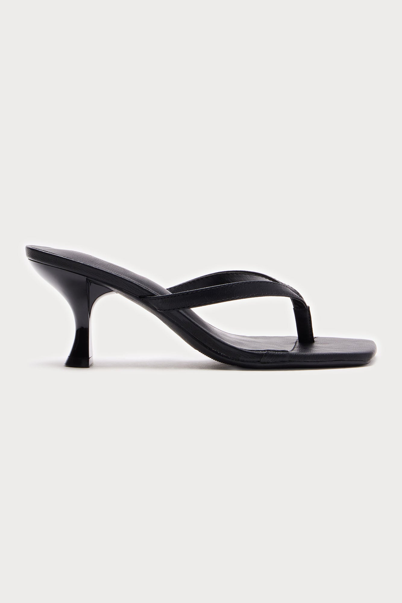 Pool Club Thong Heels - Black