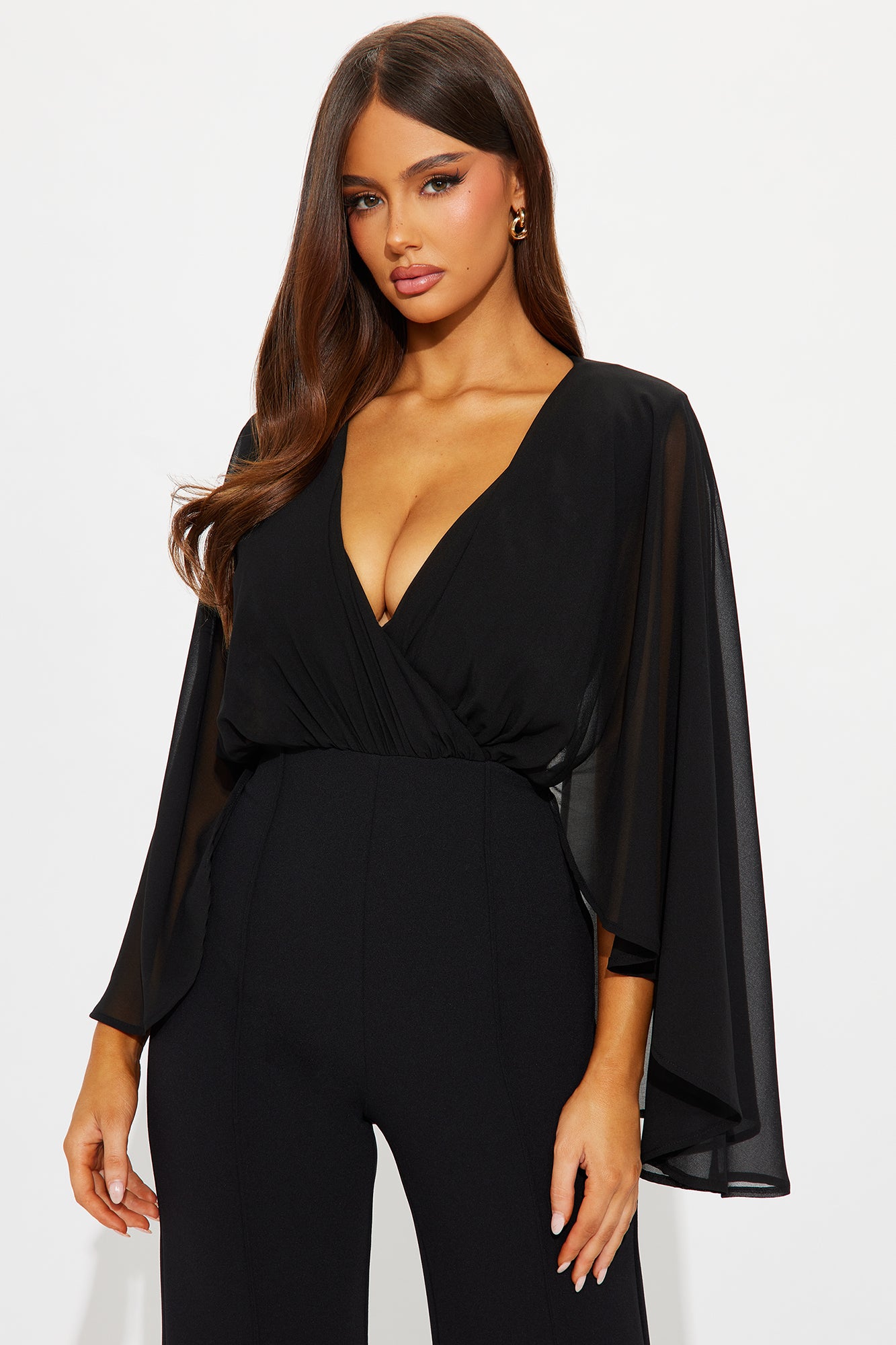Amberlyn Wide Leg Jumpsuit - Black